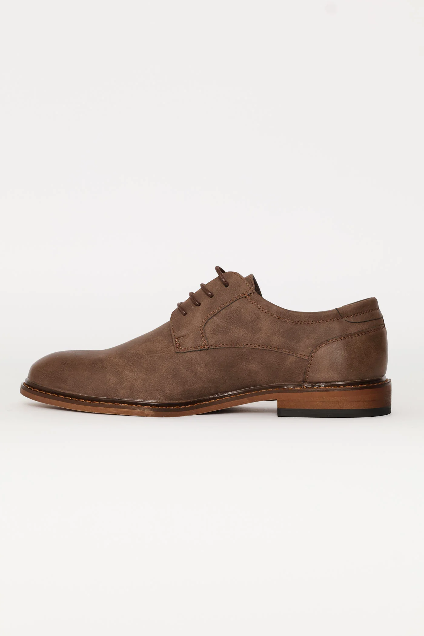 Smart Casual Lace Up Derby Shoe - Chocolate - Image 4