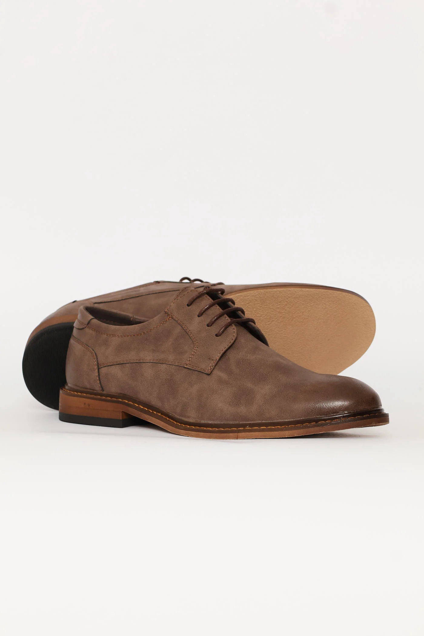 Smart Casual Lace Up Derby Shoe - Chocolate - Image 5