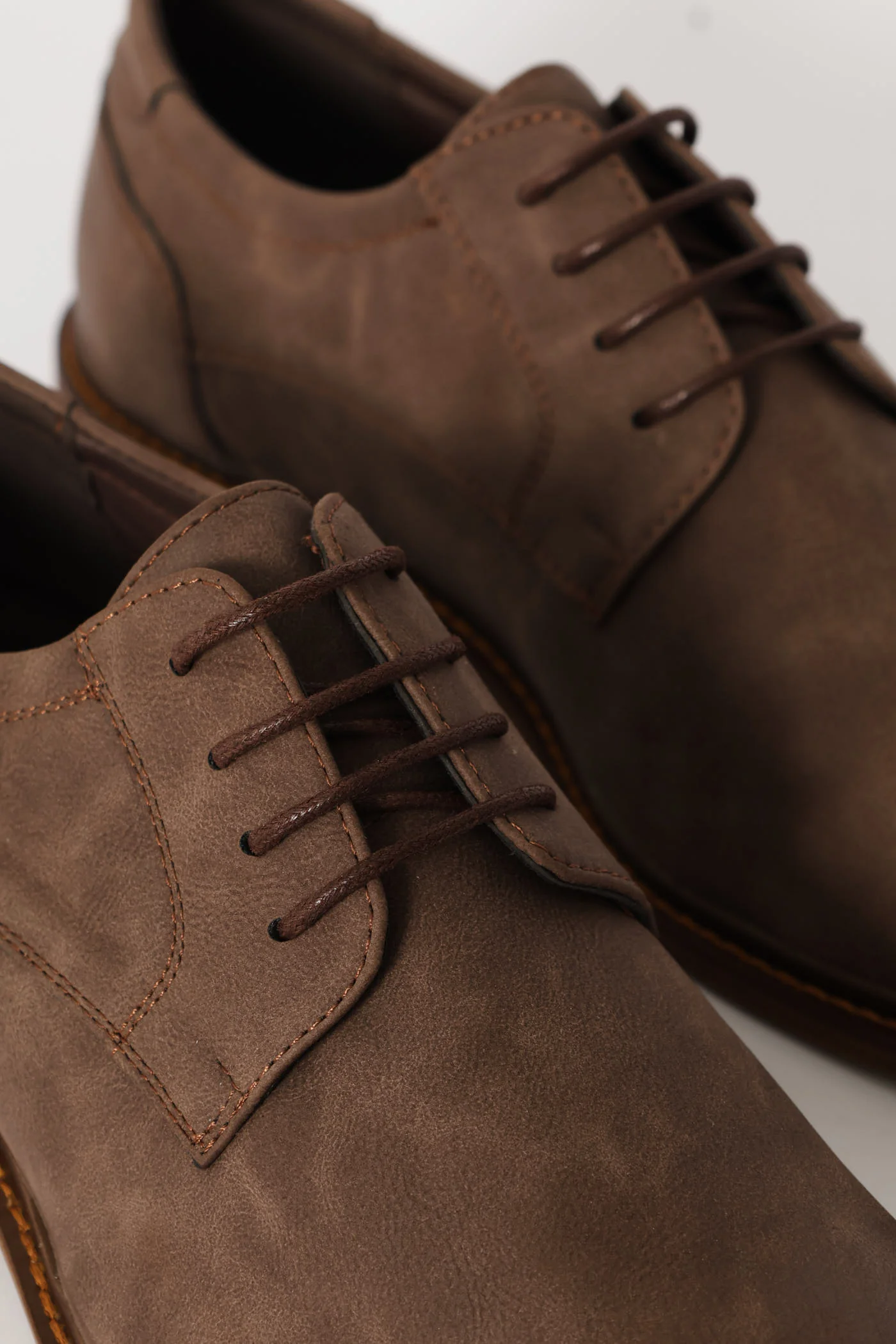 Smart Casual Lace Up Derby Shoe - Chocolate - Image 6
