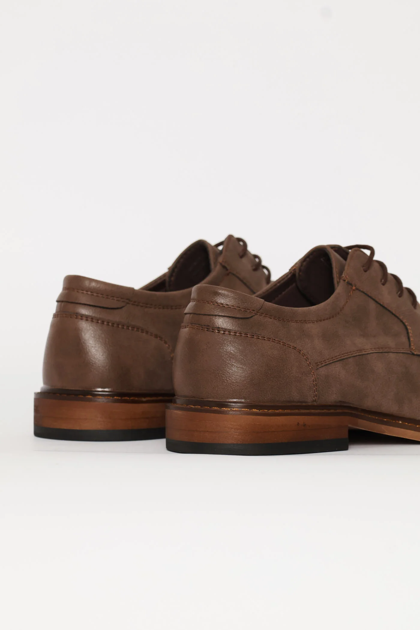 Smart Casual Lace Up Derby Shoe - Chocolate - Image 7