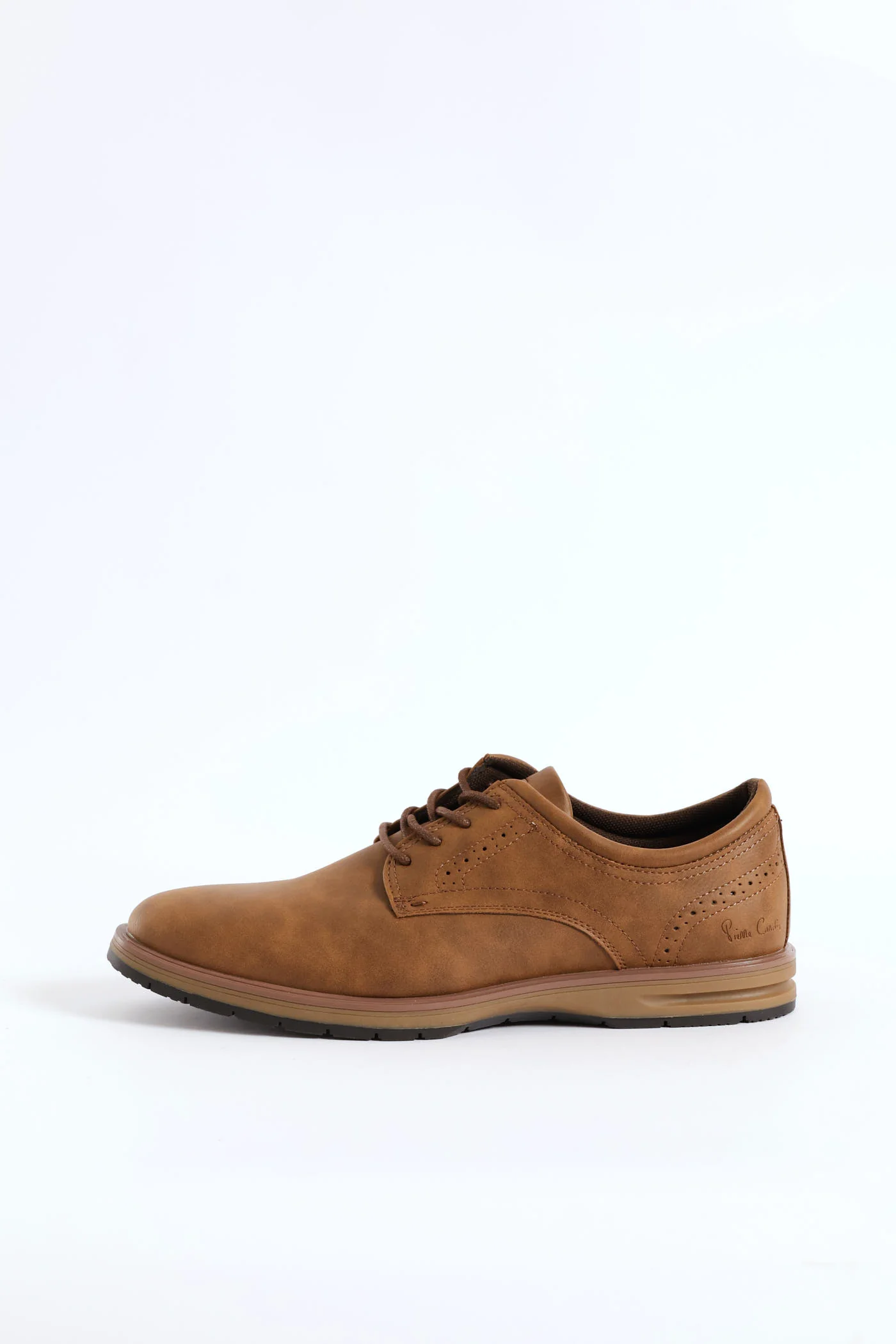 Smart Casual Lace Up Derby Shoe - Tan - Image 4