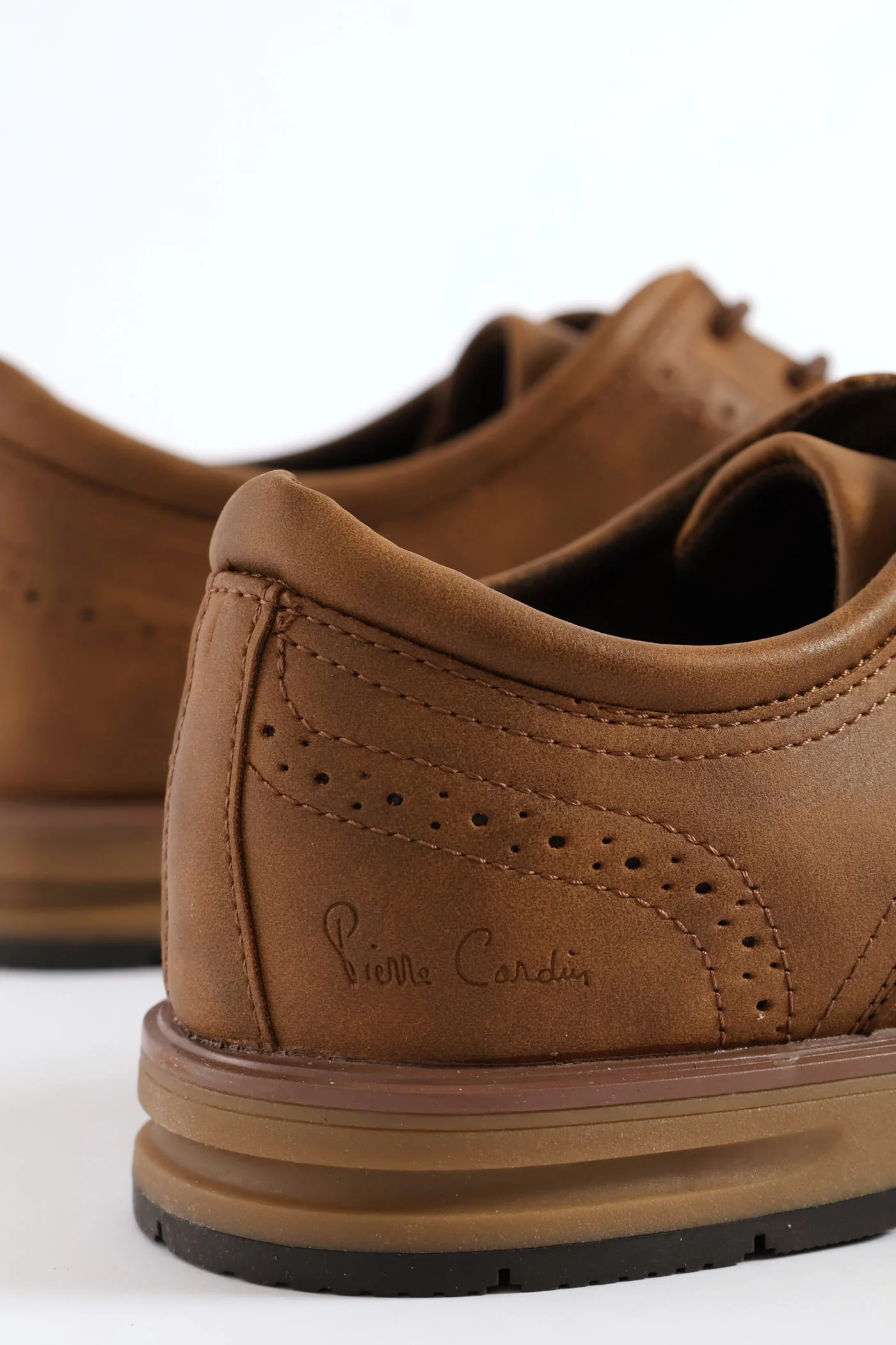Smart Casual Lace Up Derby Shoe - Tan - Image 6