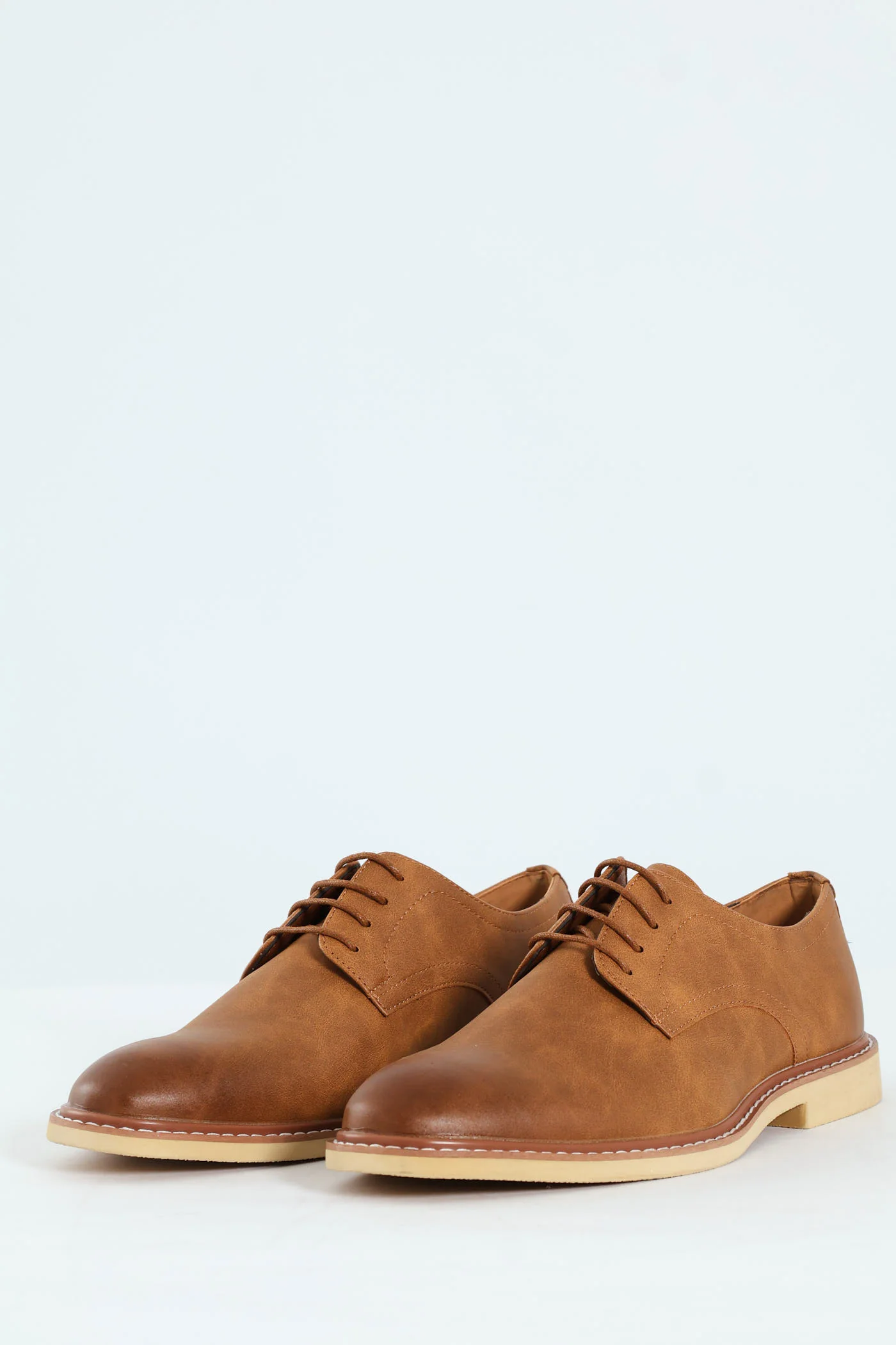Smart Casual Lace Up Derby - Tan - Image 4