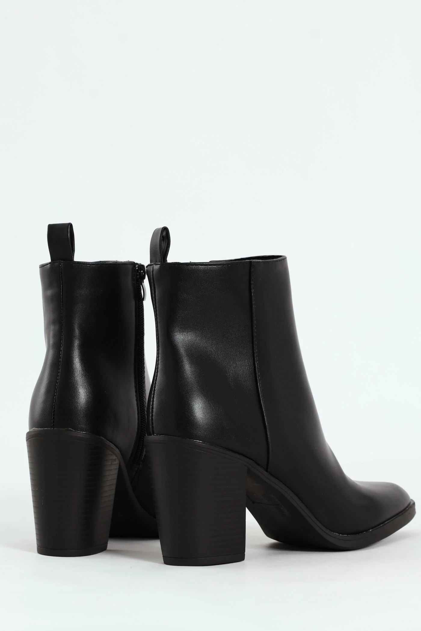 Smart Heeled Side Zip Chelsea Boot - Black - Image 4