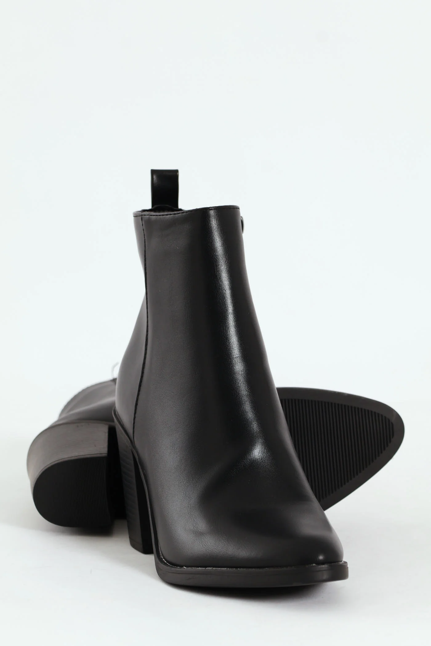 Smart Heeled Side Zip Chelsea Boot - Black - Image 5