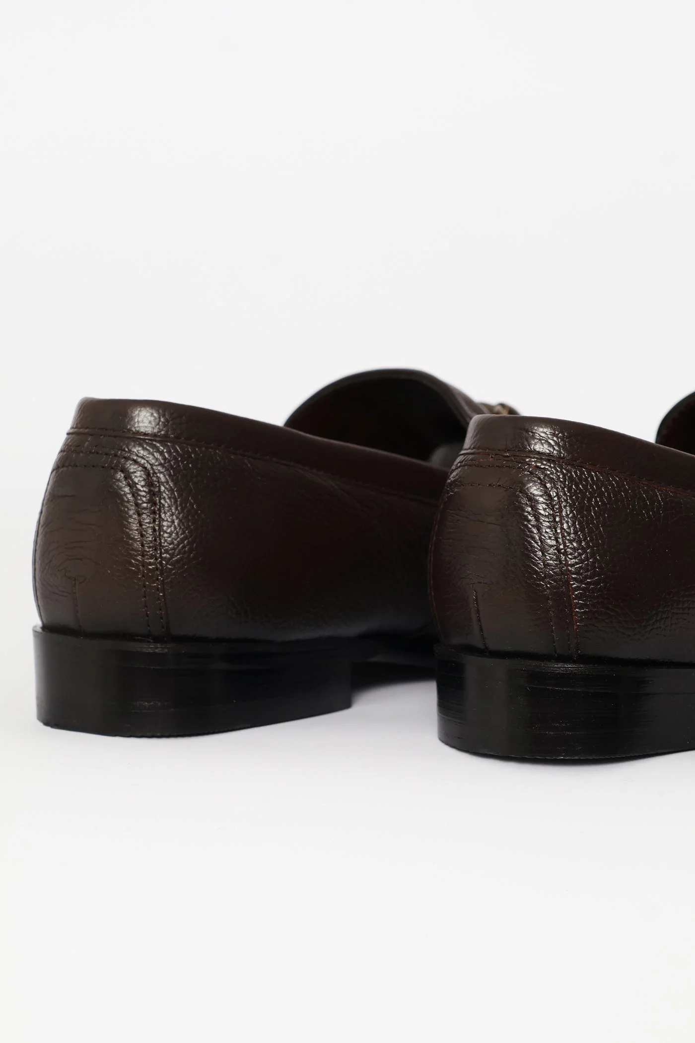 Smart Leather Loafer With Trim - Chocolate - Image 5