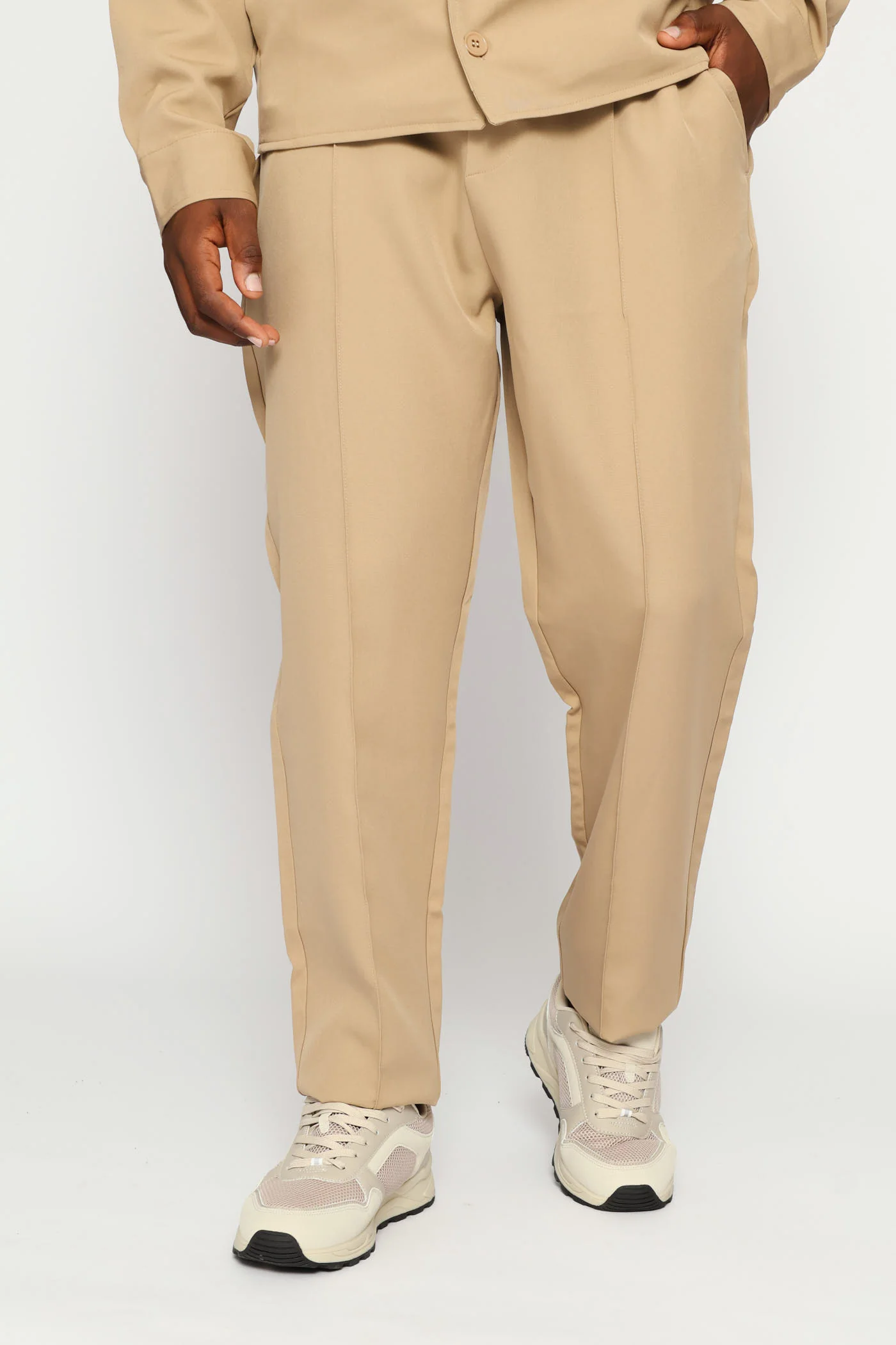 Smart Pull On Jogger - Taupe - Image 3