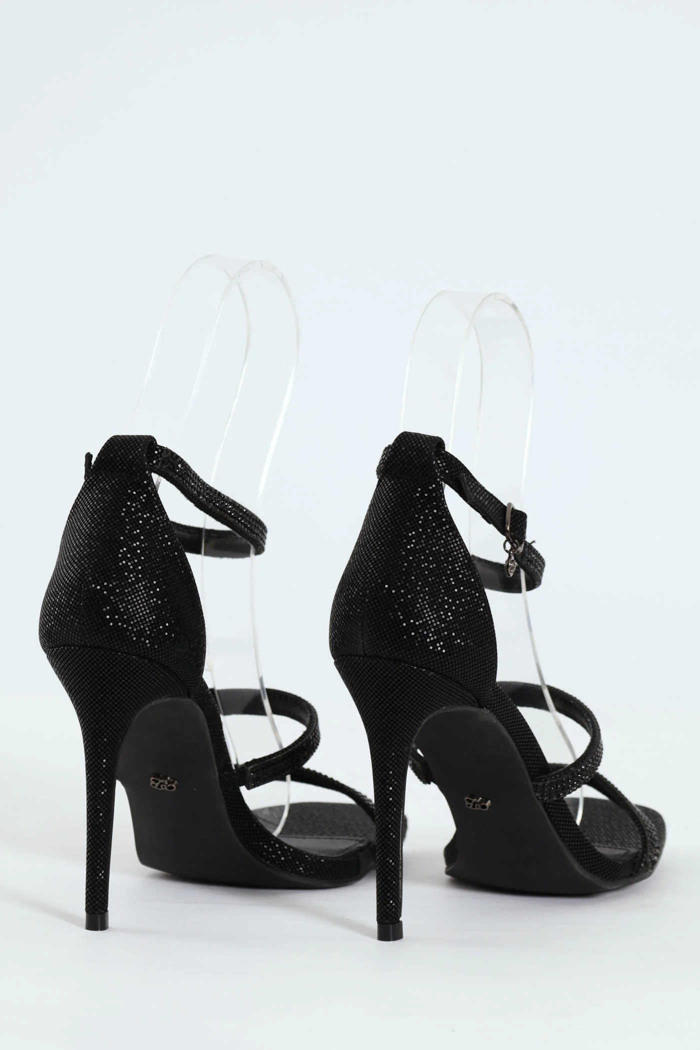 Snazz 7 Multi Strap Stiletto Heel - Black - Image 2