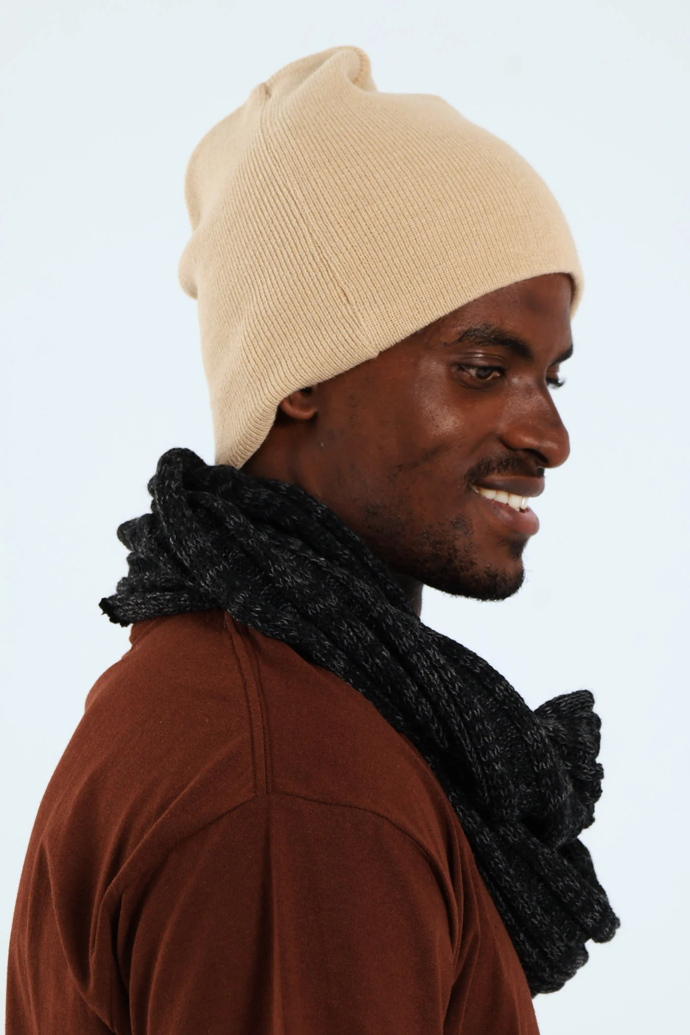 Snood Scarf - Charcoal - Image 2