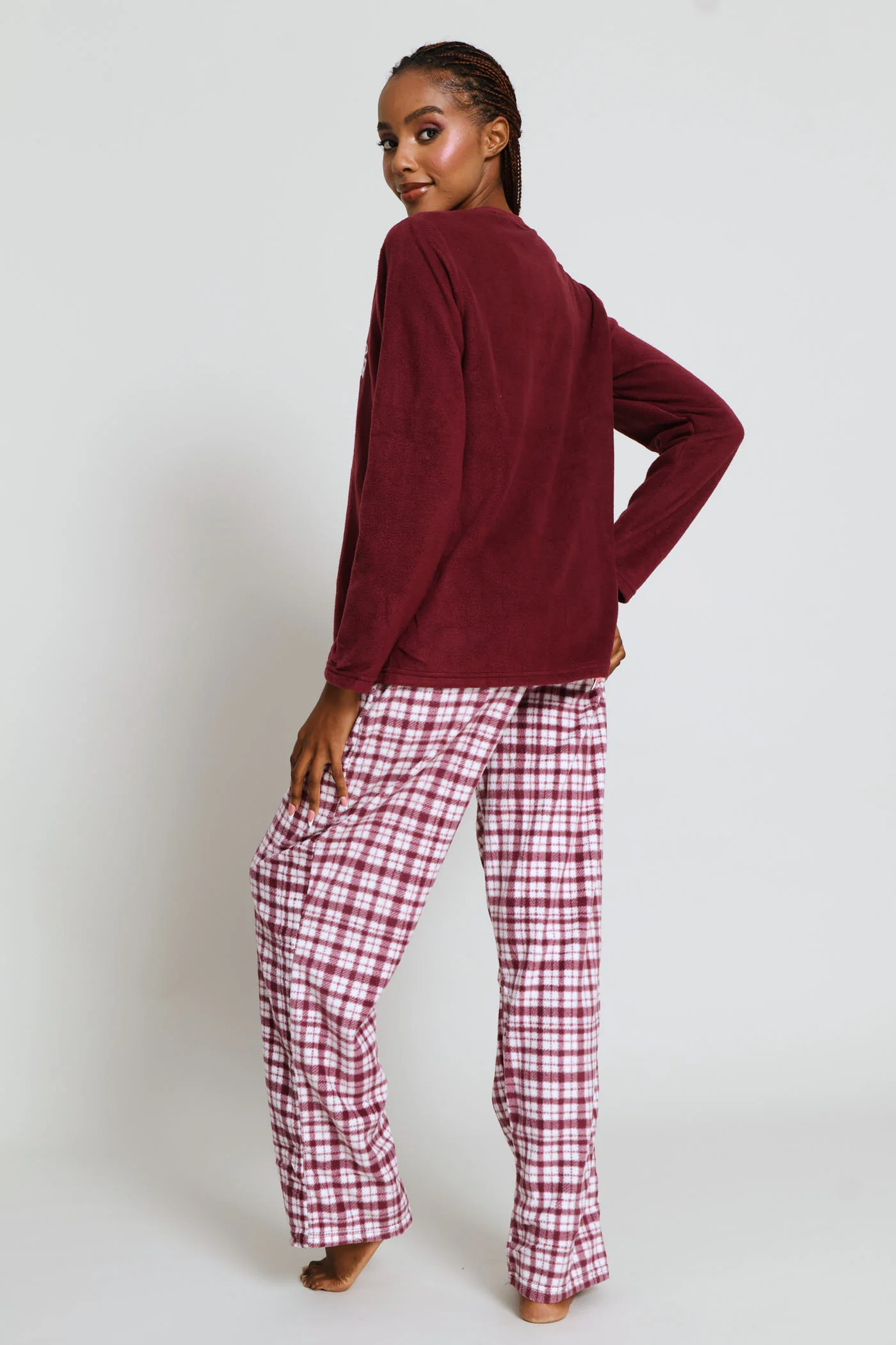 Snoozing Polar Fleece Mother'S Day Set - Burgundy - Image 5