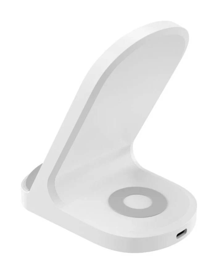 2-in-1 Wireless Charger Stand 15w Hybrid White - Image 6