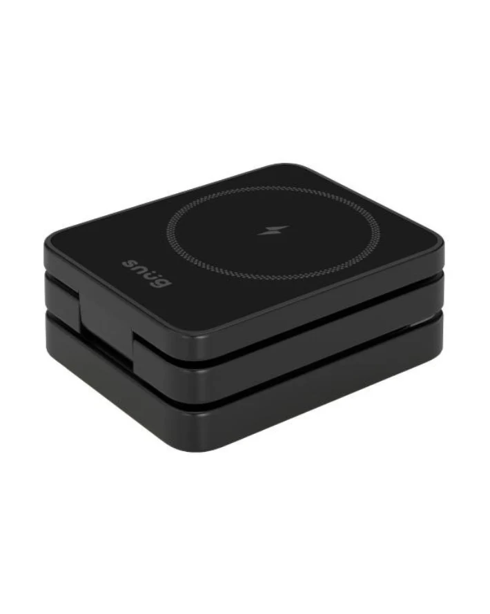 3-in-1 Wireless Travel Charger 15w Black ios - Image 5
