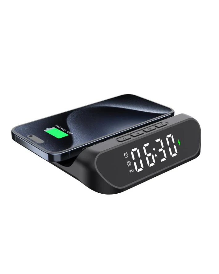 Wireless Charger Clock Pad 15w Hybrid Black - Image 2