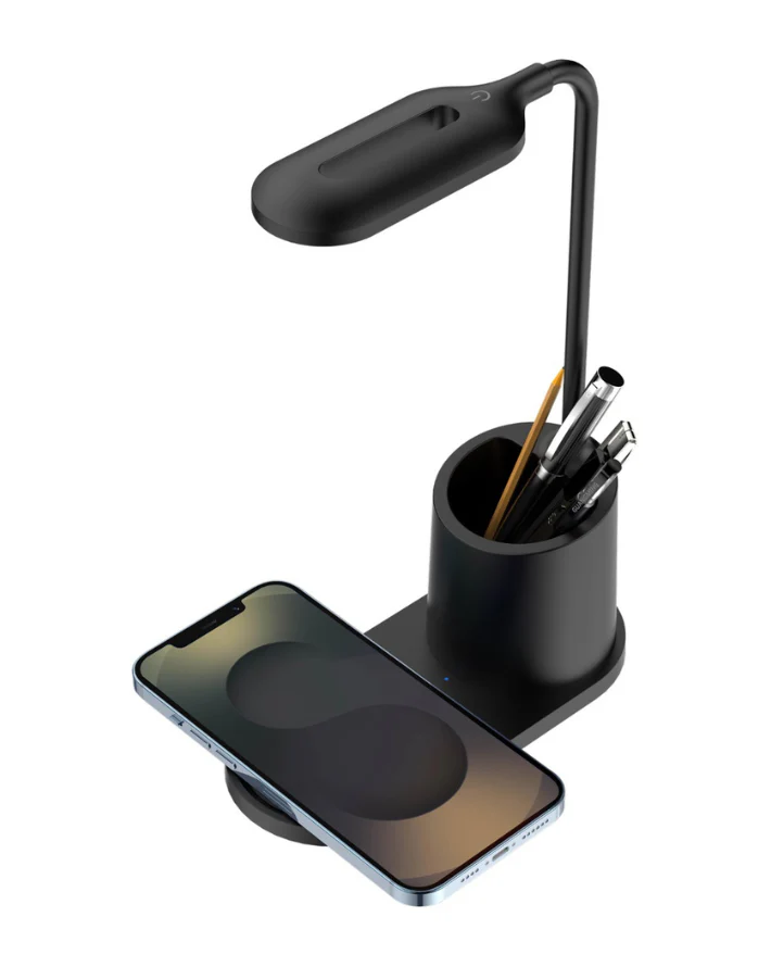 Wireless Charger Stand Pen-Holder 15w Hybrid - Black - Image 2