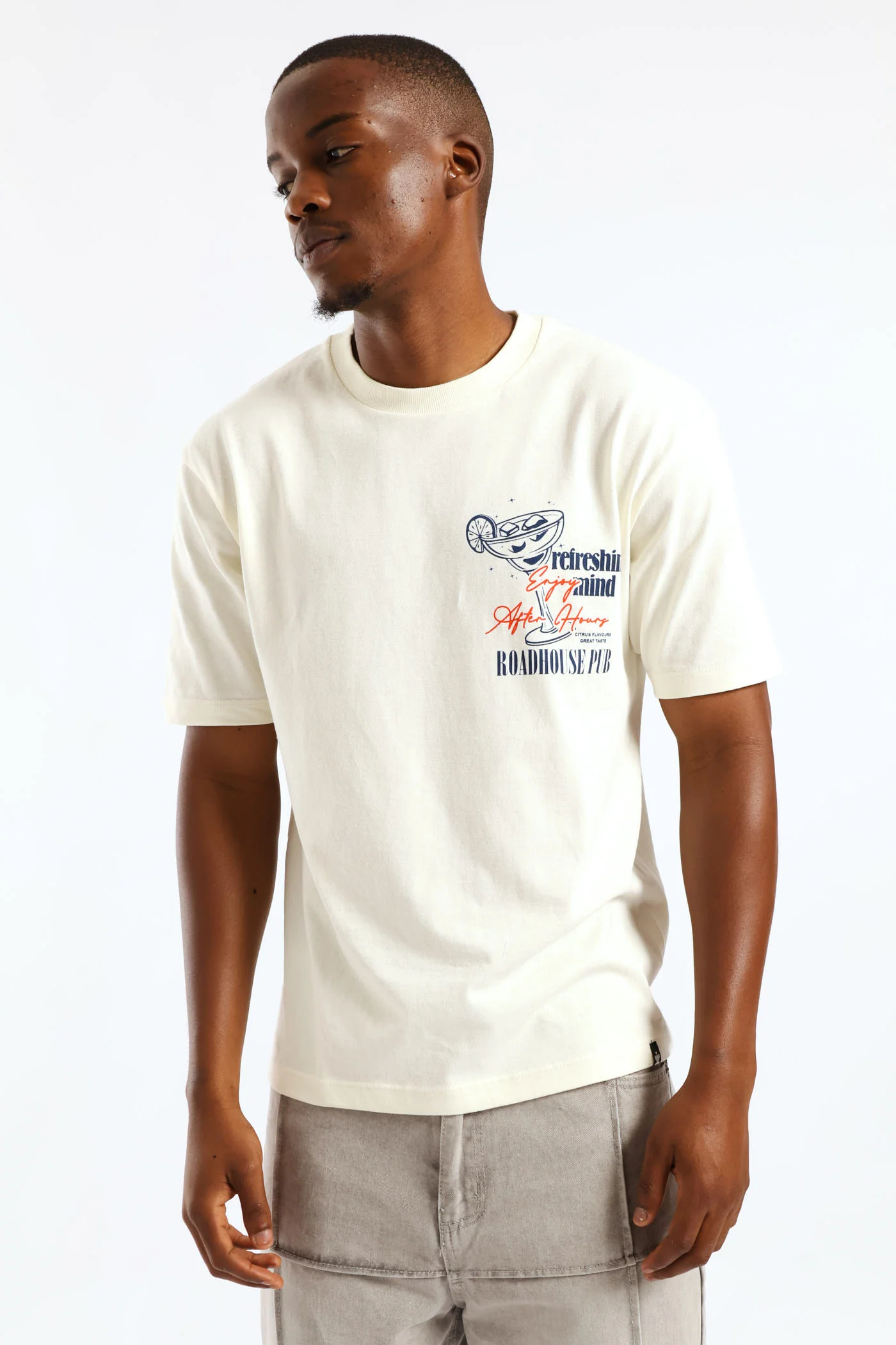 Social Club Oversized Tee - Ecru - Image 3