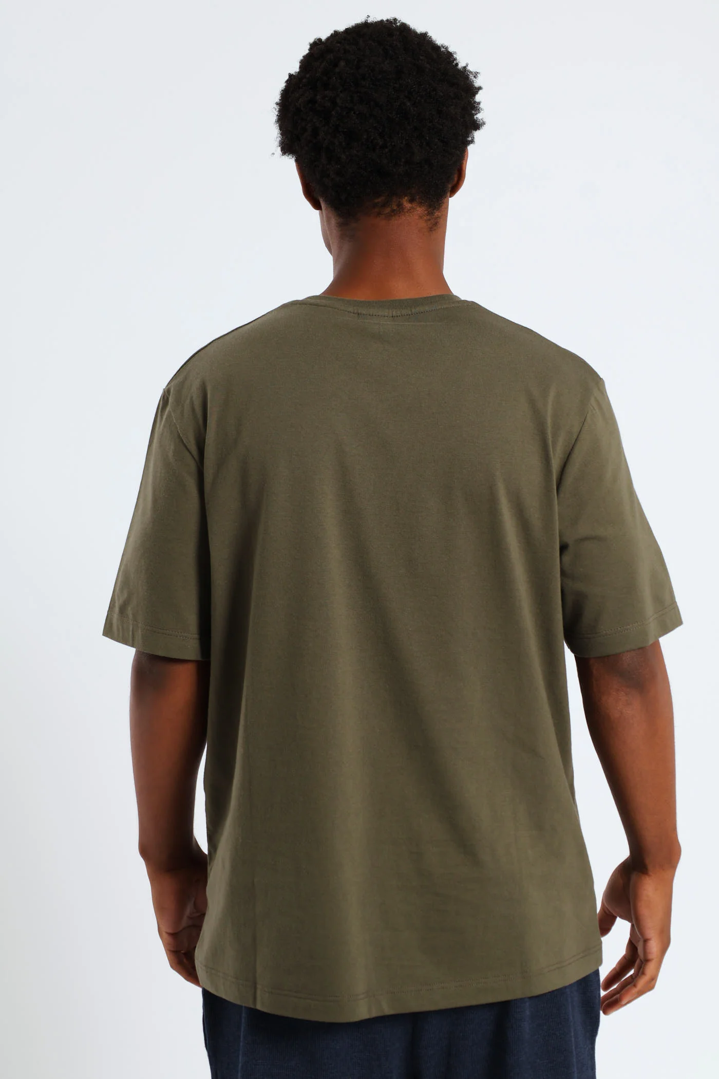 Social Distance Slogan Tee - Olive - Image 4