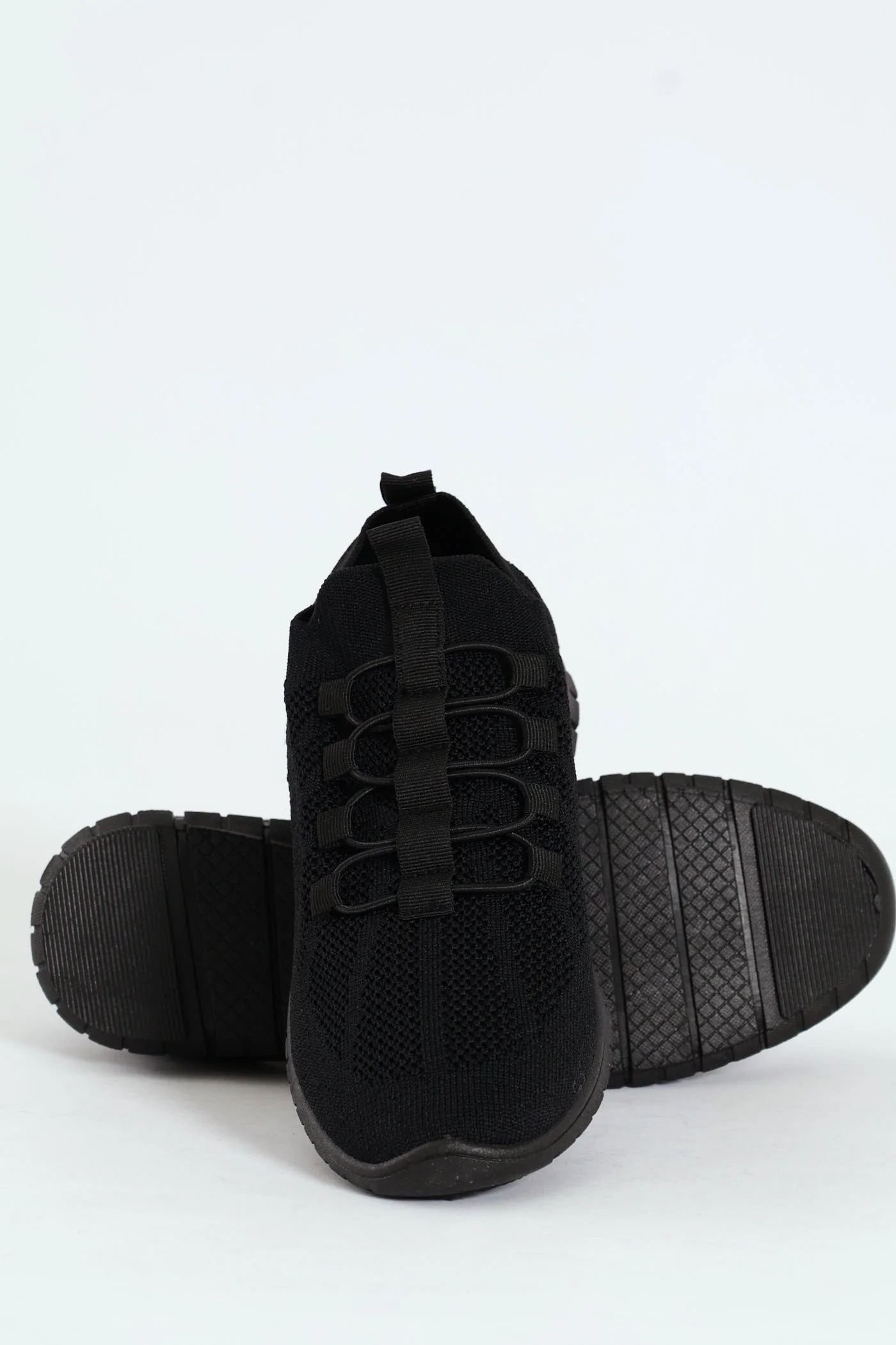 Soft Nansia Knit Lace Up Sneaker - Black - Image 4