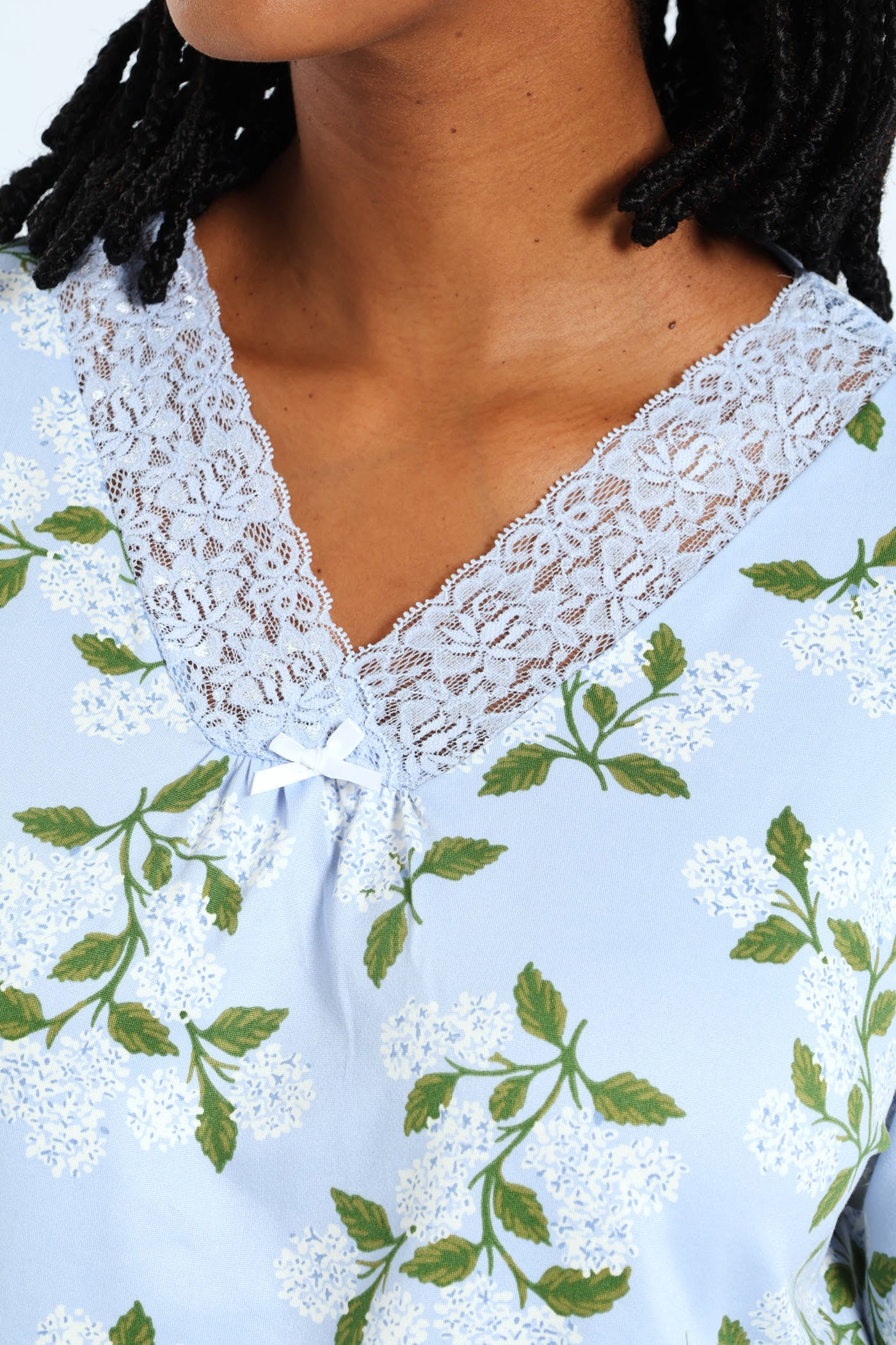 Soft Touch Dandelion Top & Pant Sleep Set - Blue - Image 2