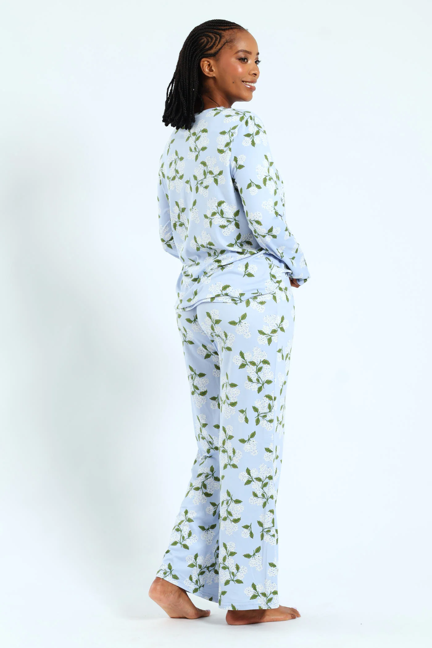 Soft Touch Dandelion Top & Pant Sleep Set - Blue - Image 3