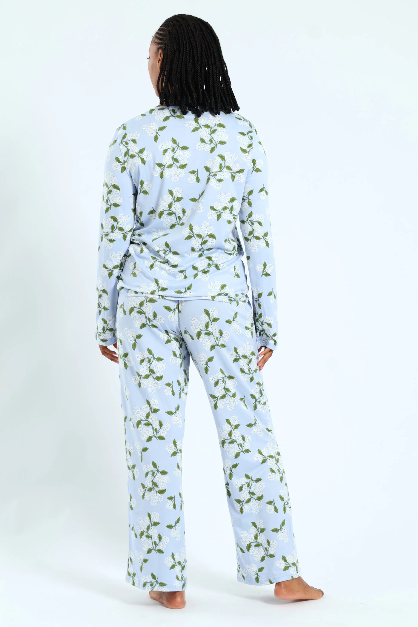Soft Touch Dandelion Top & Pant Sleep Set - Blue - Image 4