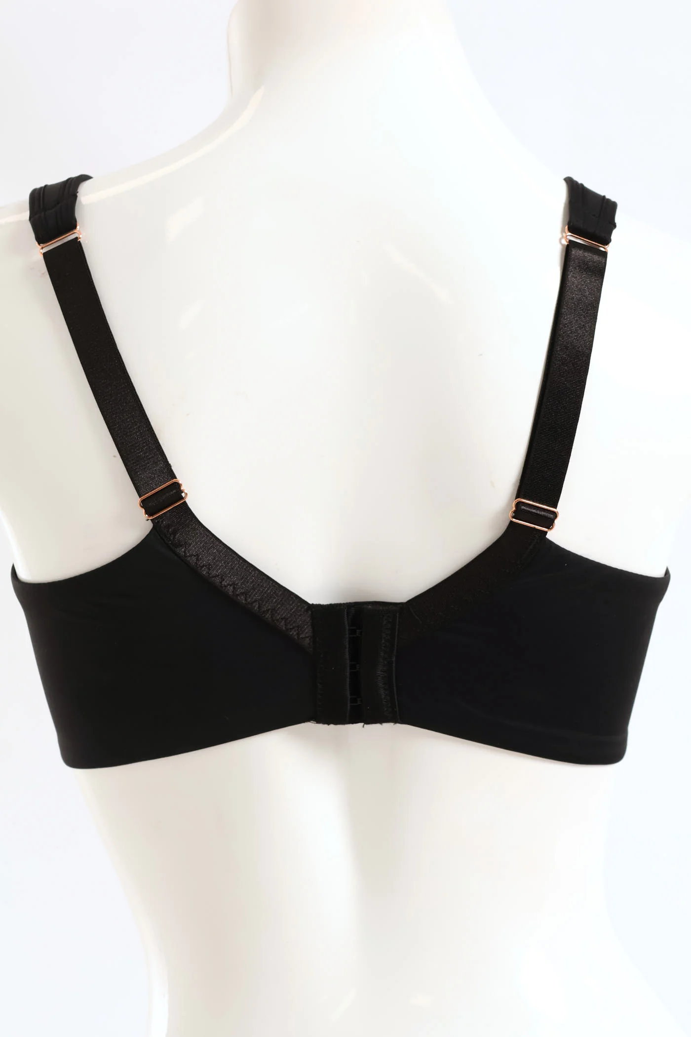 Soft Touch Minimiser Bra - Black - Image 2