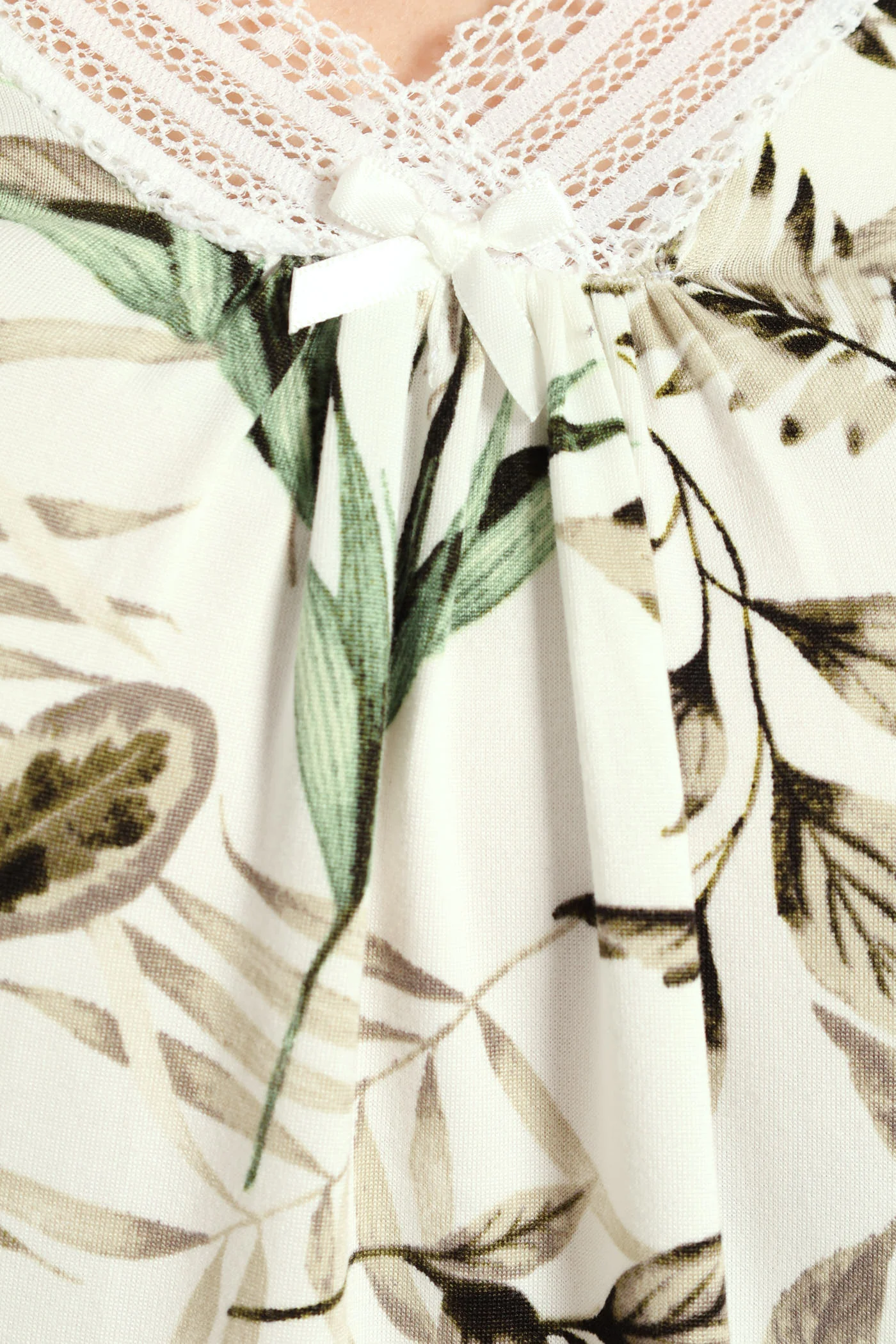 Soft Touch Muted Foliage Top & Pant Set - Multi - Image 4