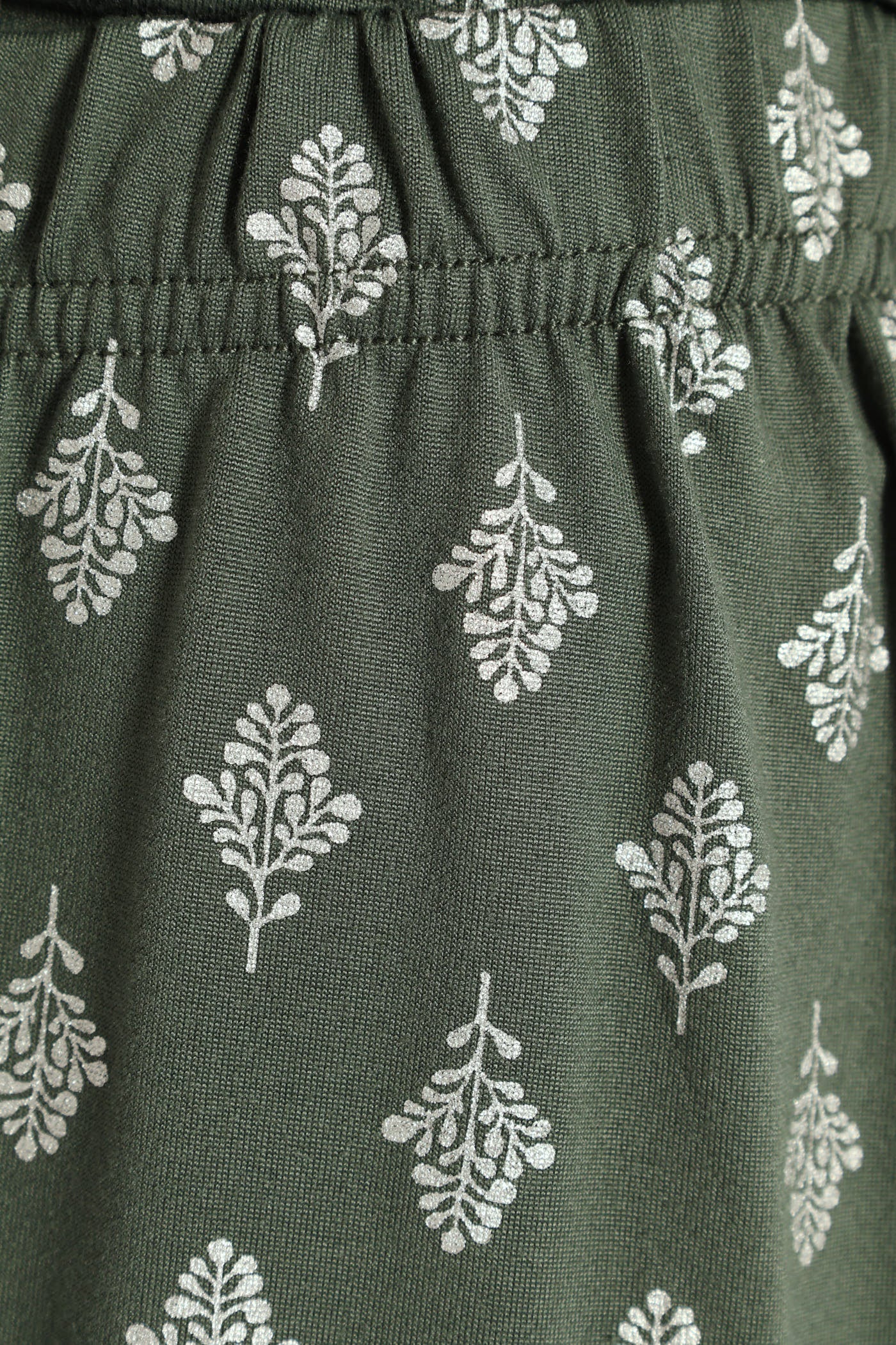 Soft Touch Silver Fern Top & Pant Set - Mid Green - Image 5