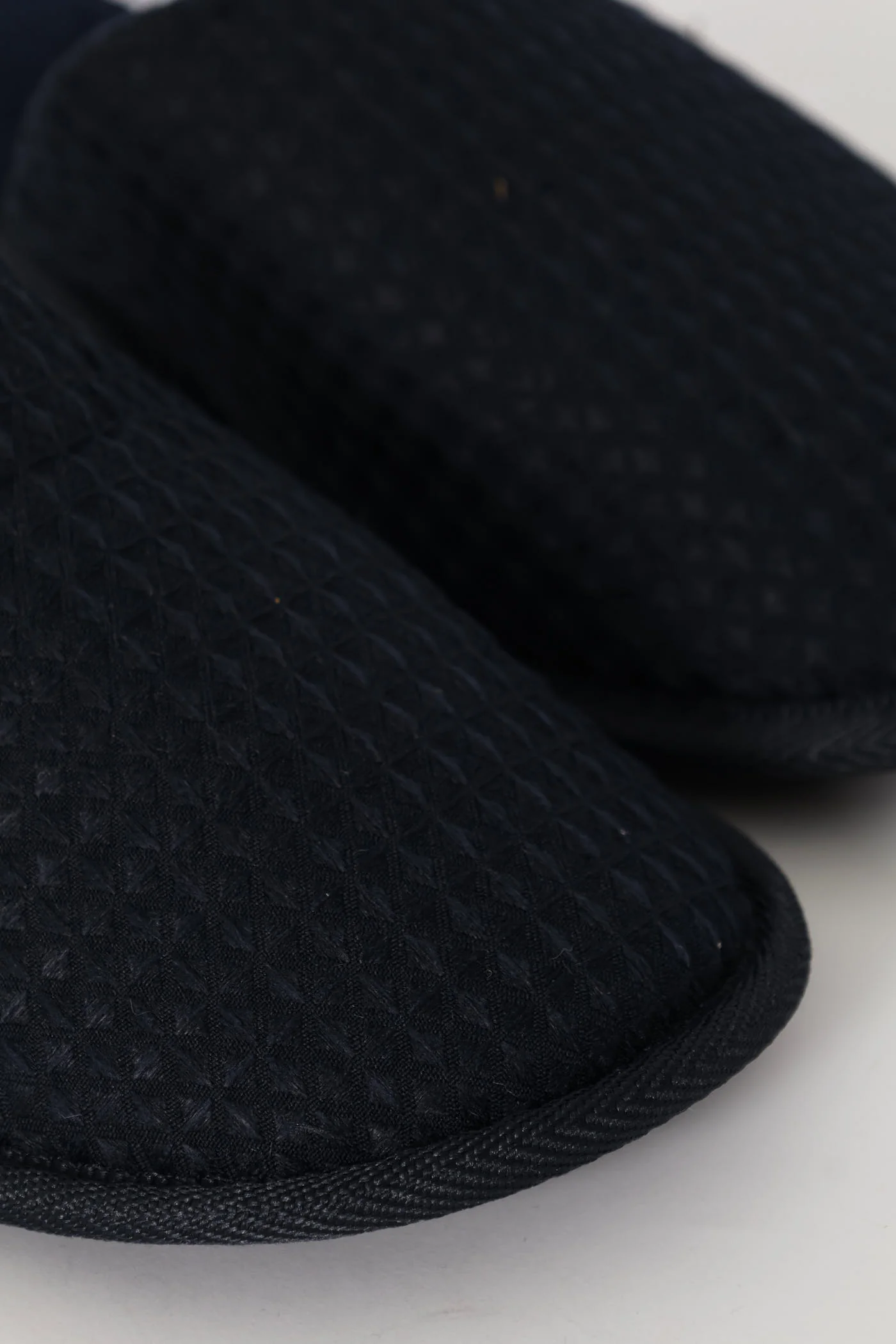 Soft Waffle Knit Upper Slipper - Navy - Image 4