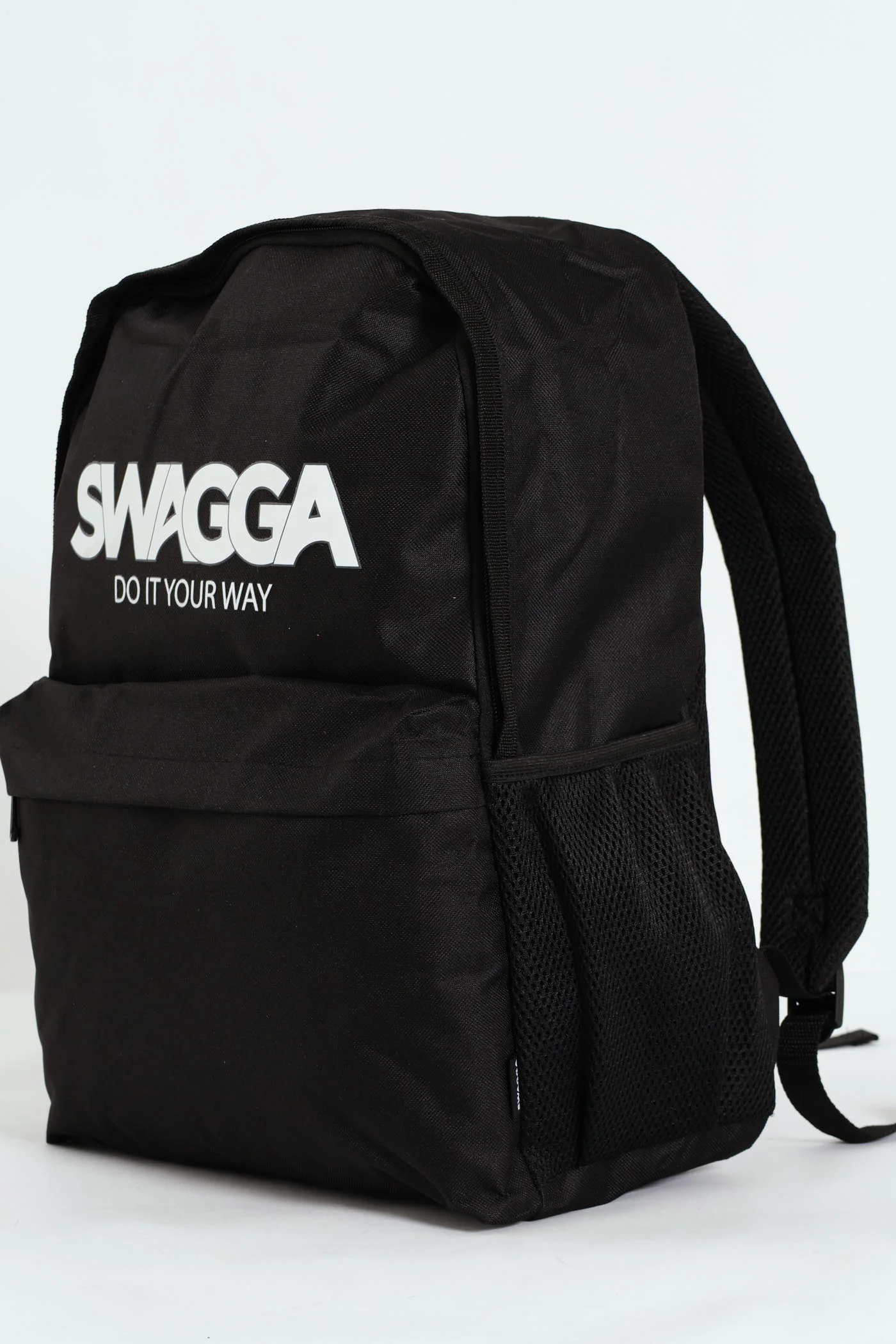 Solid Print Backpack - Black - Image 4