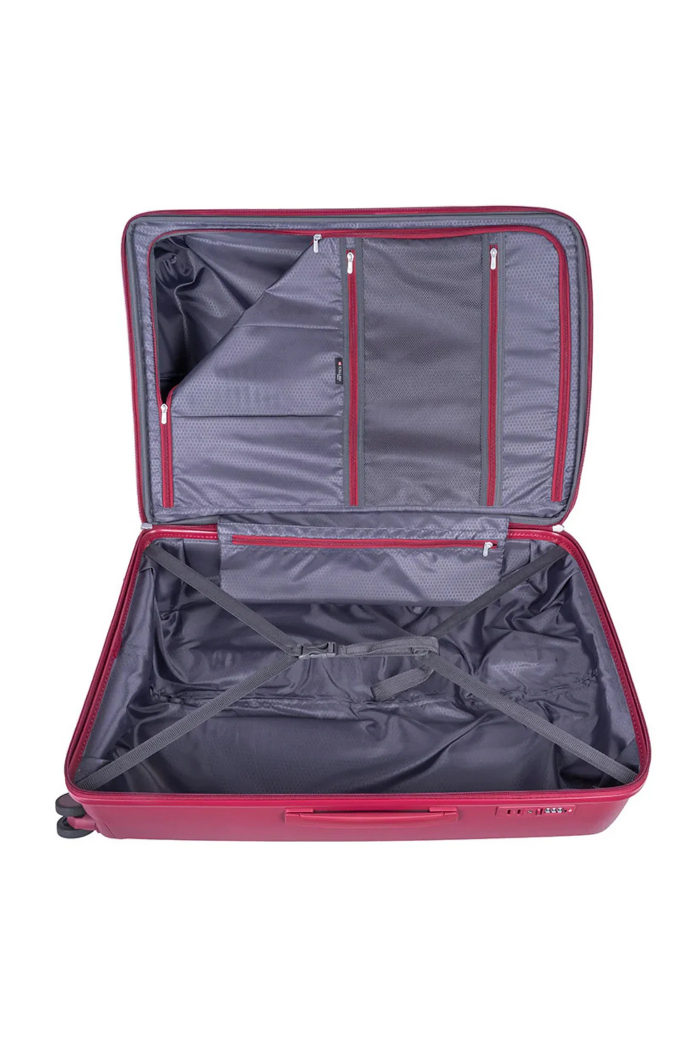 Sonic Carry On Trolley Case - Burgundy - Image 4