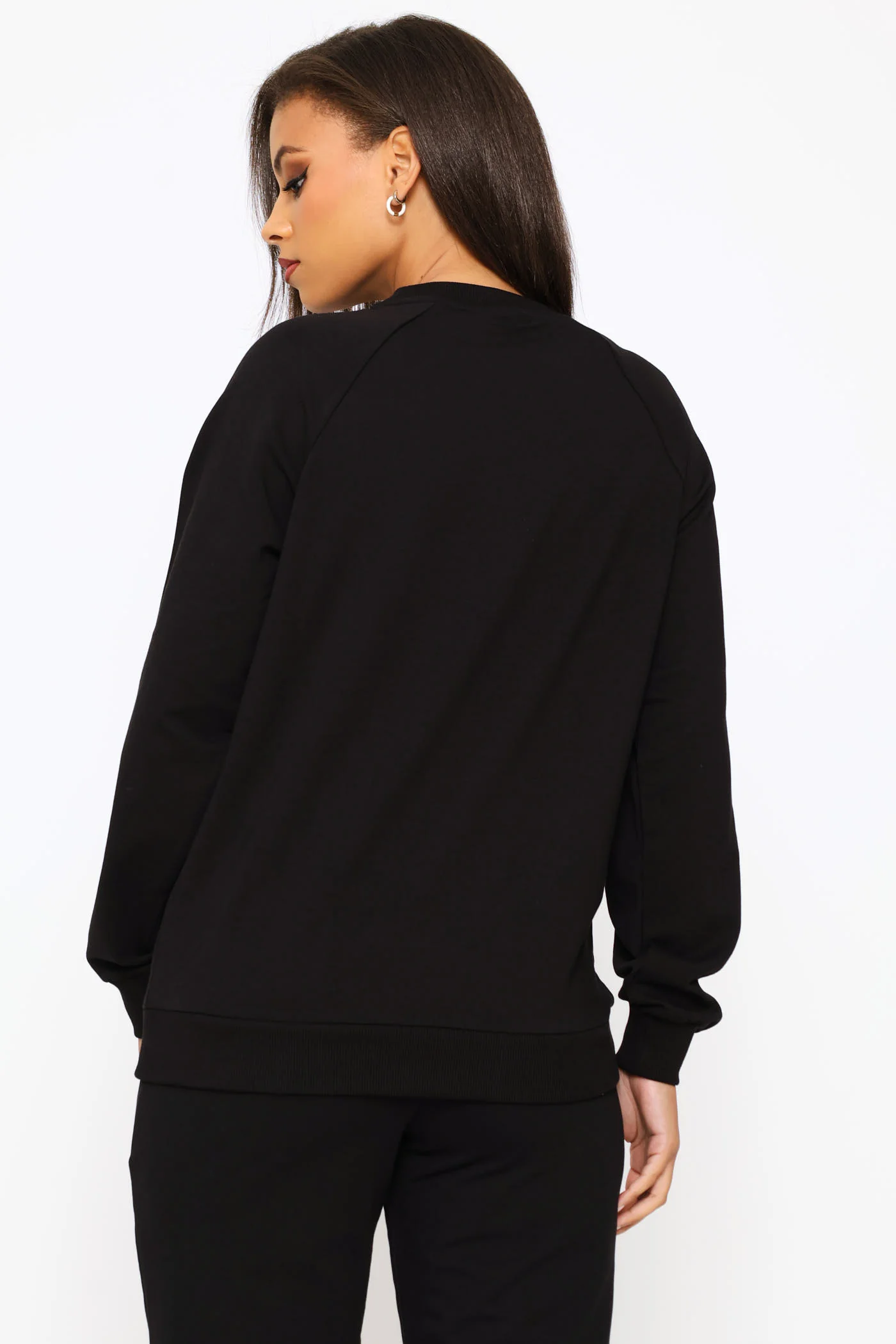 Sophia Long Sleeve Track Top - Black - Image 4