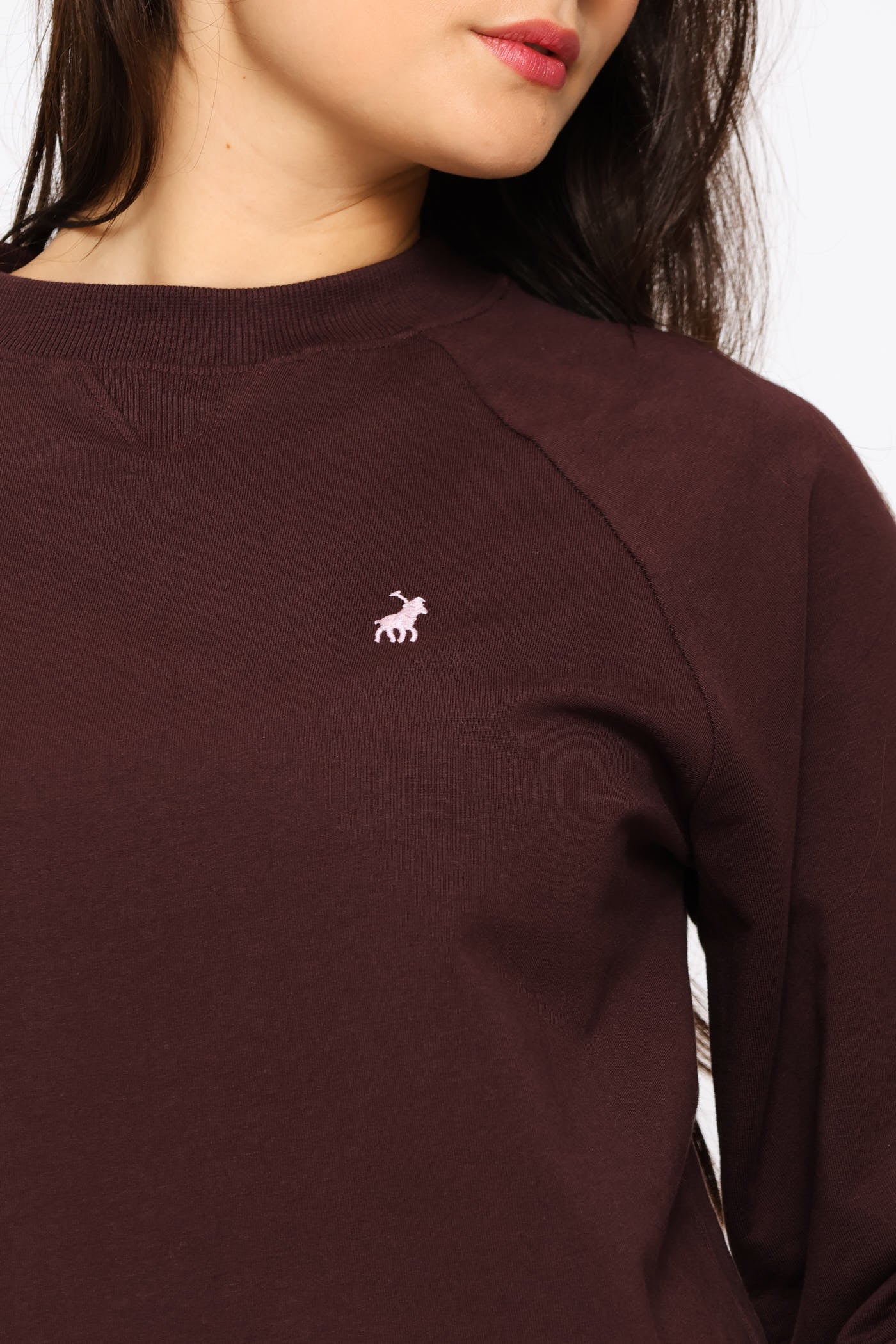Sophia Long Sleeve Track Top - Plum - Image 2