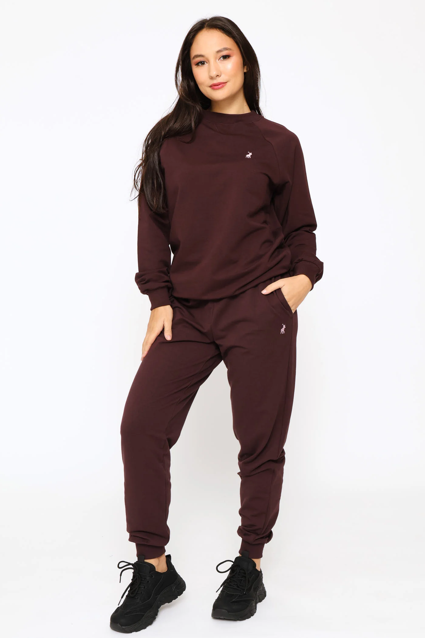 Sophia Long Sleeve Track Top - Plum - Image 5