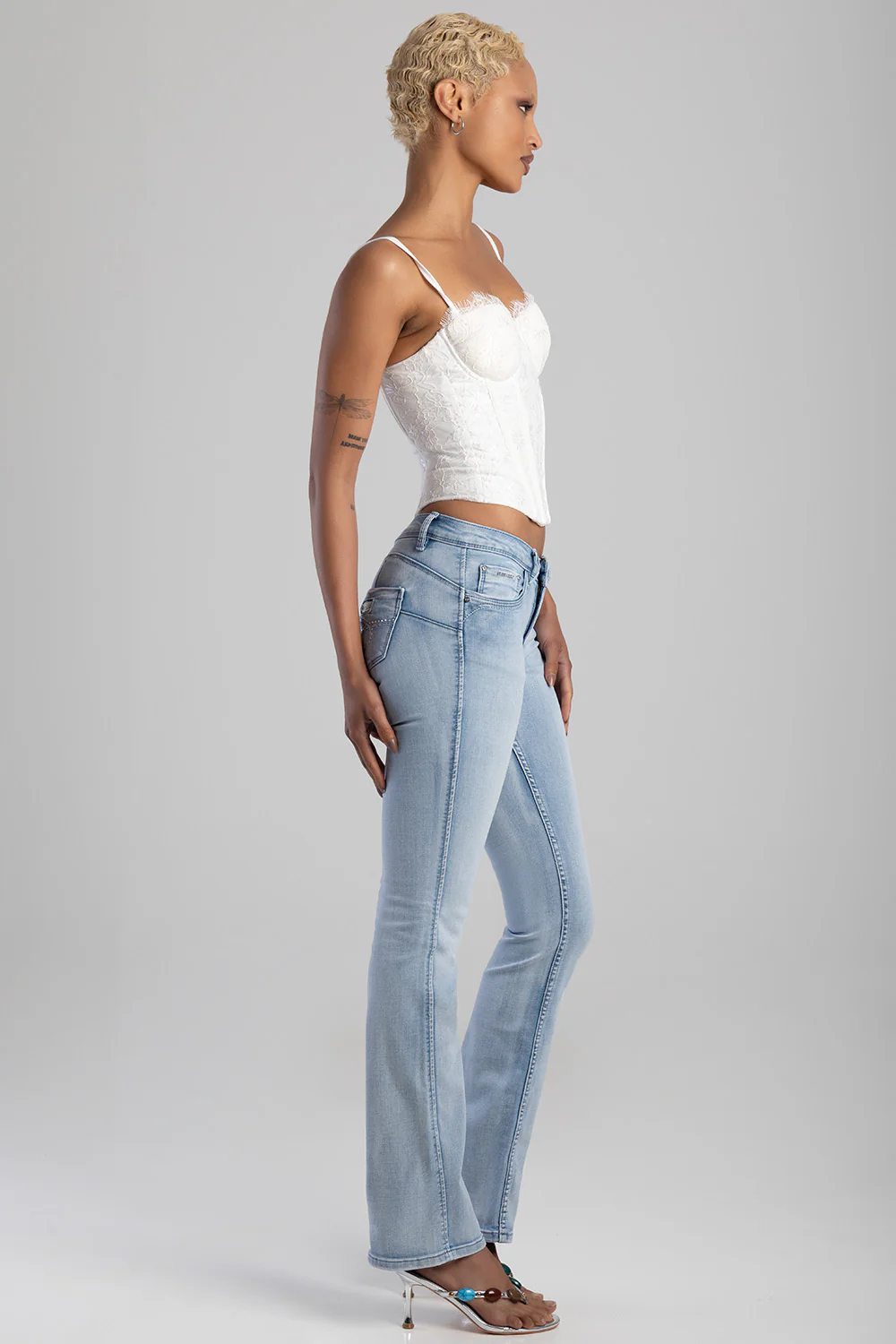 Southern Bumbooster Bootleg Denim - Light Wash - Image 5