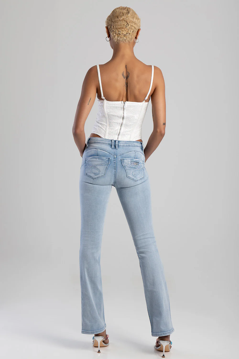 Southern Bumbooster Bootleg Denim - Light Wash - Image 7