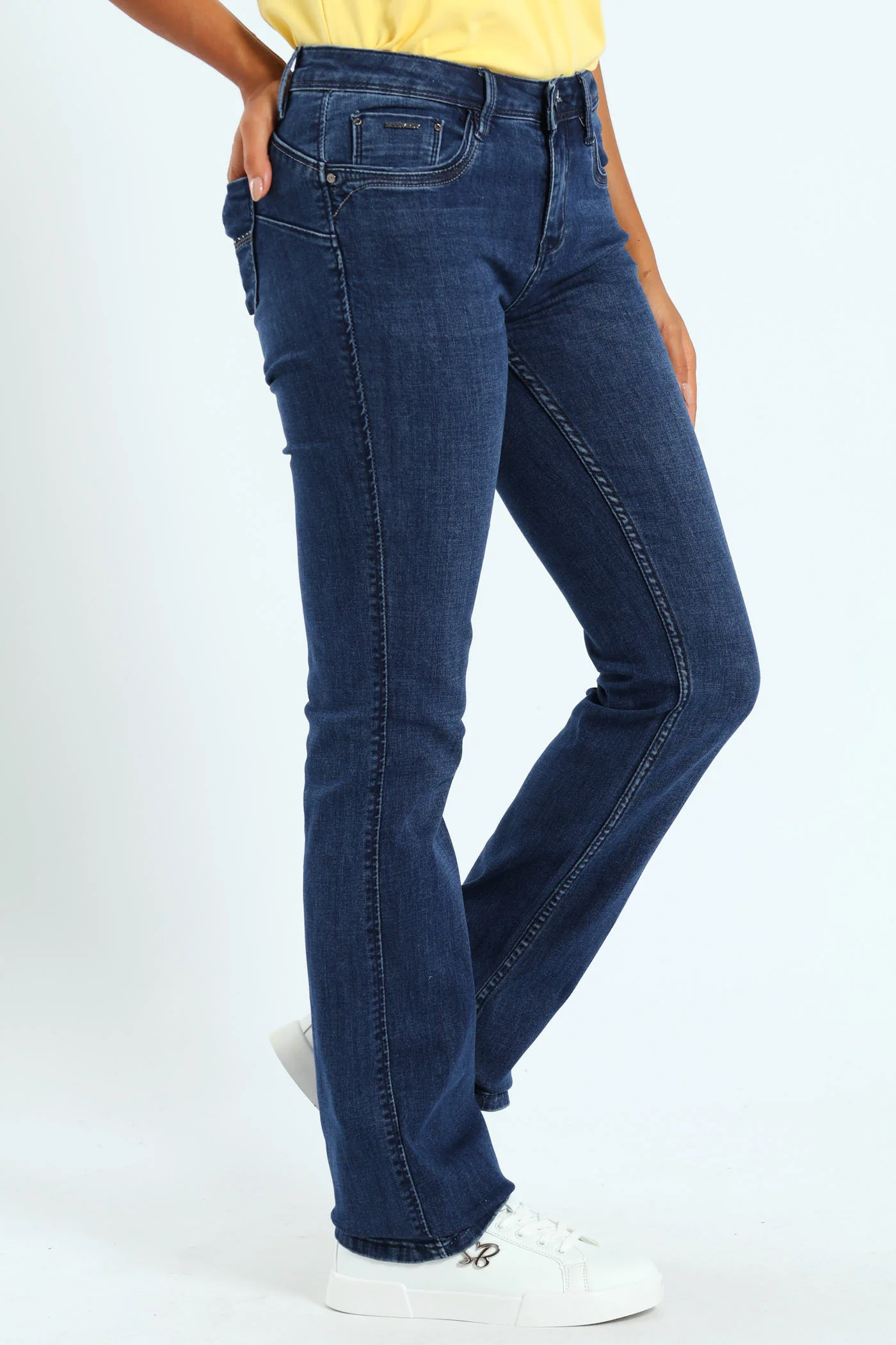 Southern Bumbooster Bootleg Jean - Dark Blue - Image 4