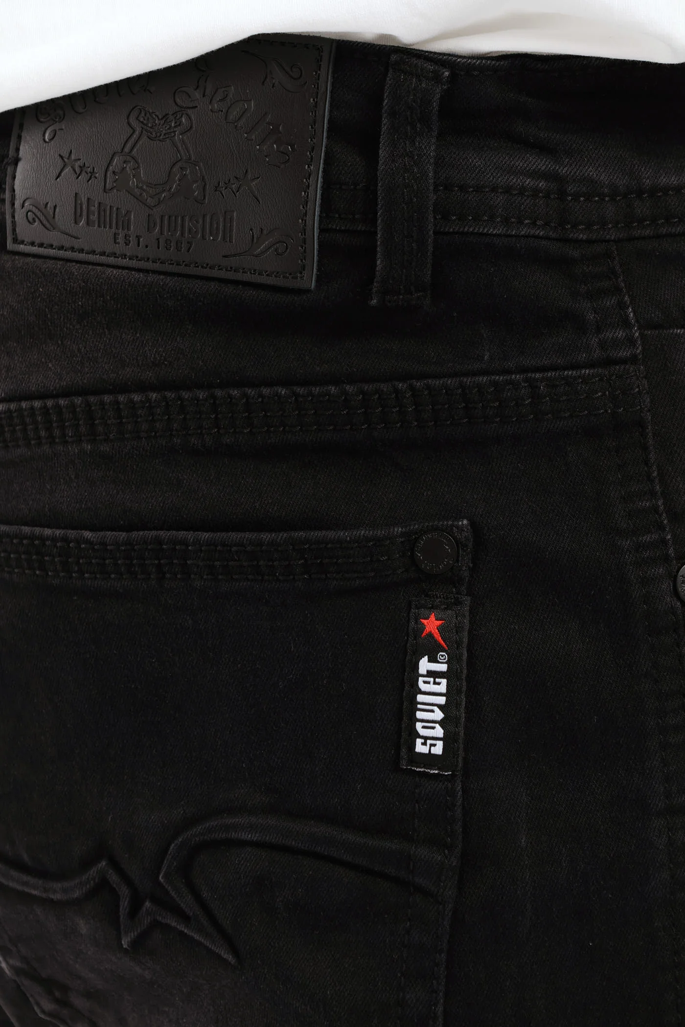 Soviet Terminator Skinny Denim - Black/Black - Image 5
