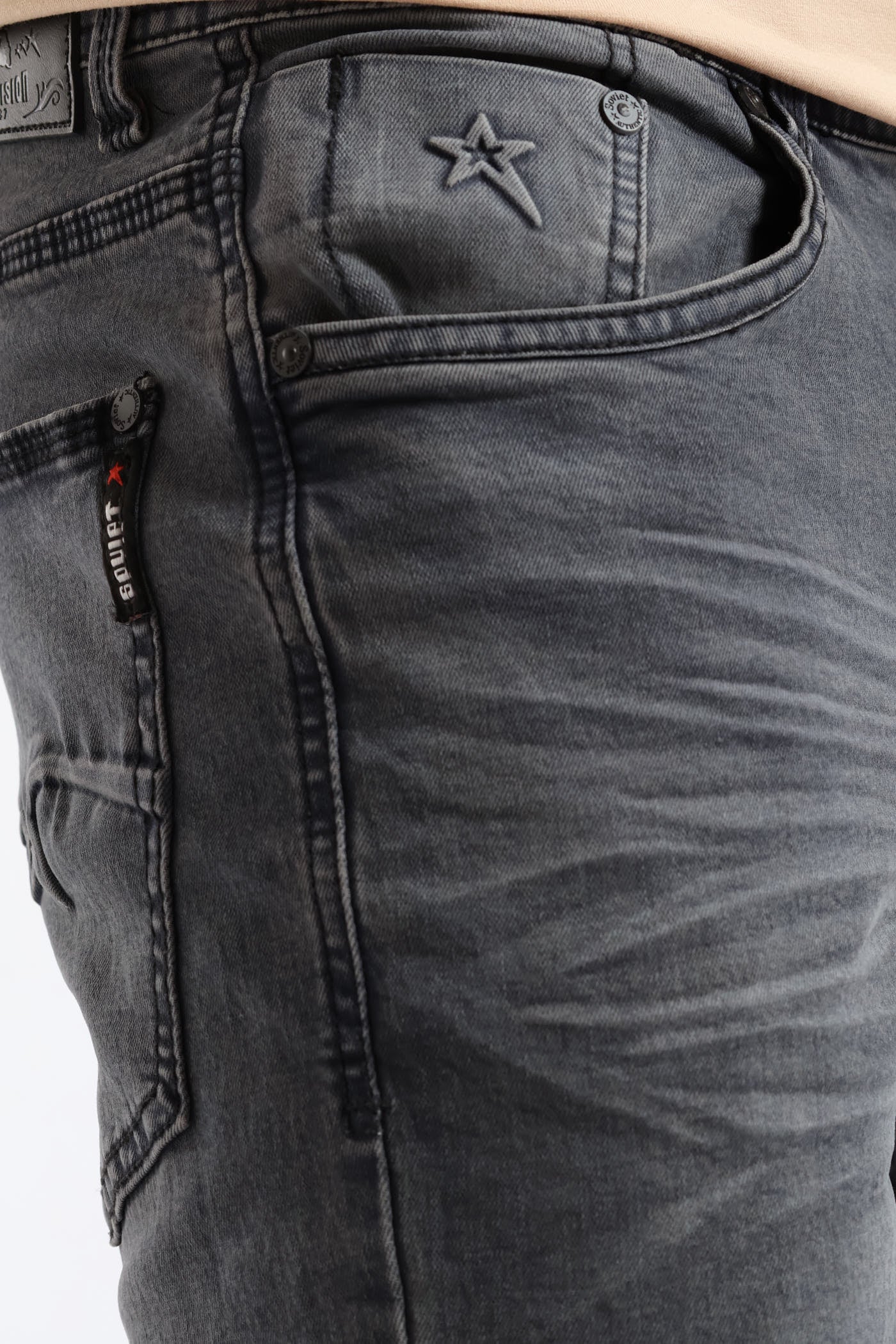 Soviet Terminator Slim Denim - Anthracite Grey - Image 5