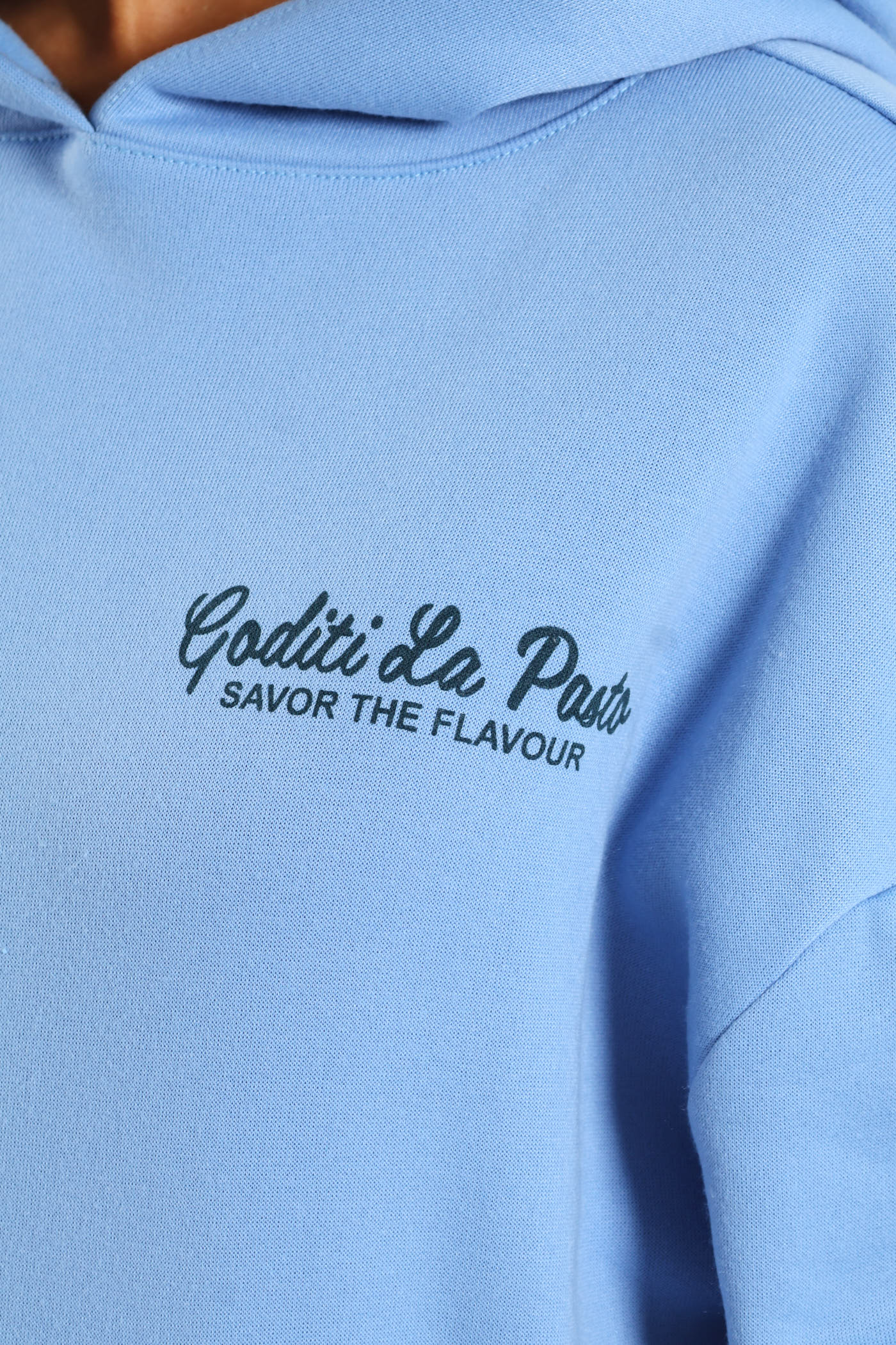 Spag Kanga Pocket Hoody - Blue - Image 5