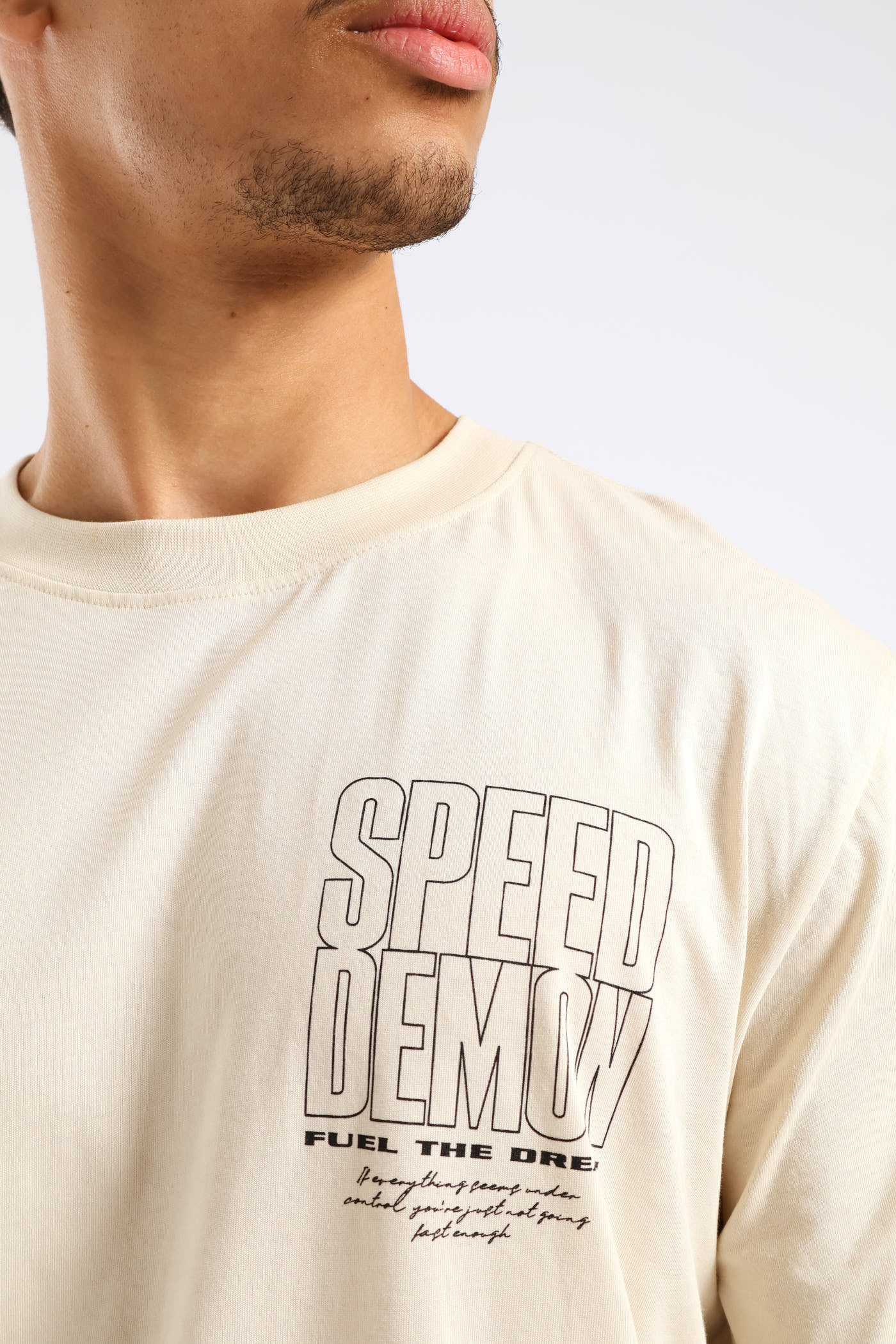 Speed Demon Tee - Ecru - Image 4