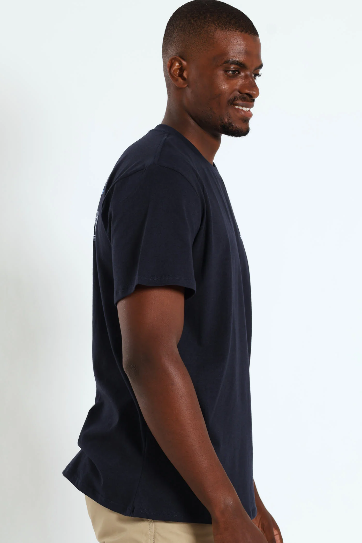 Speedstar Front & Back Print Tee - Navy - Image 3