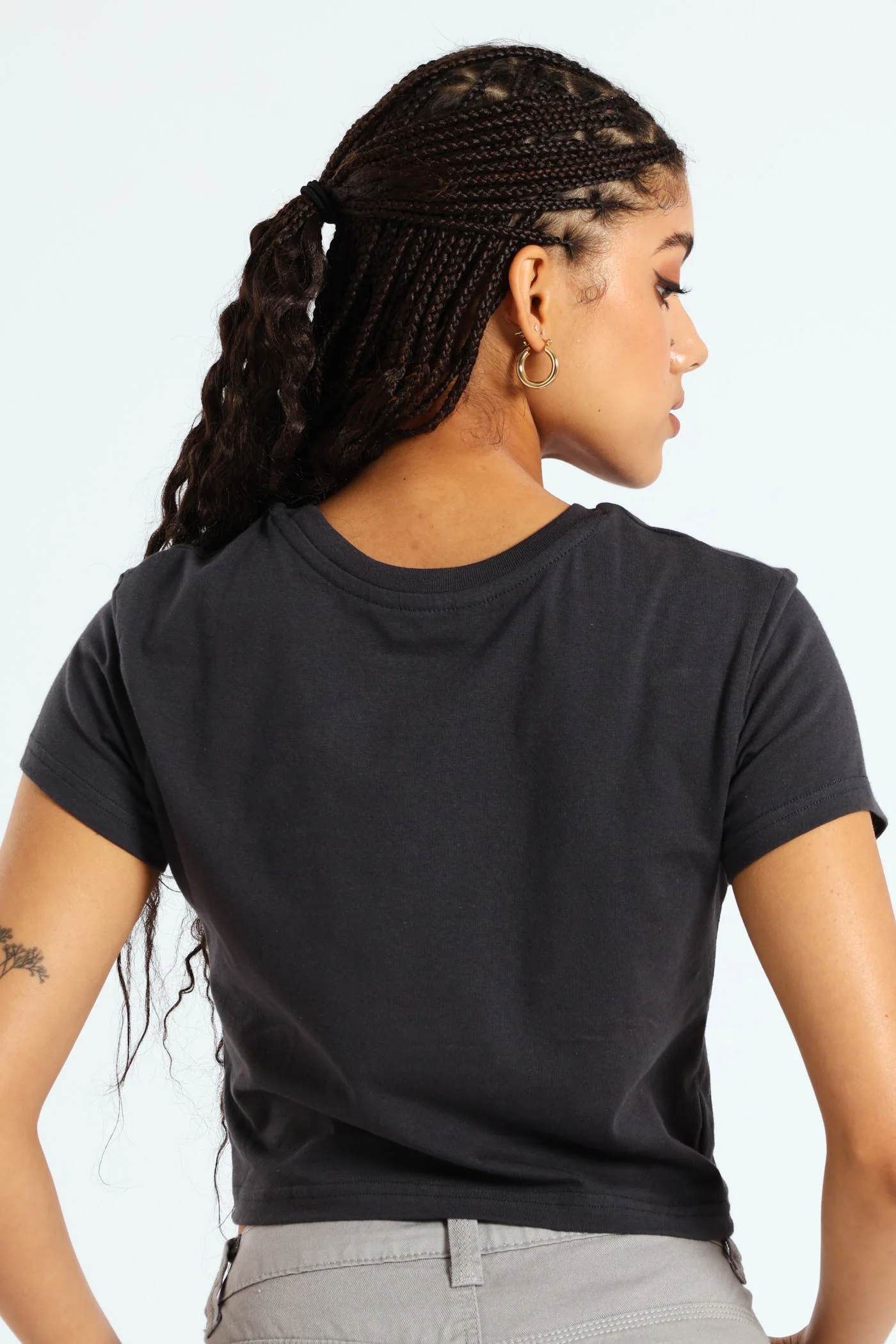 Spicy Baby Tee - Charcoal - Image 2