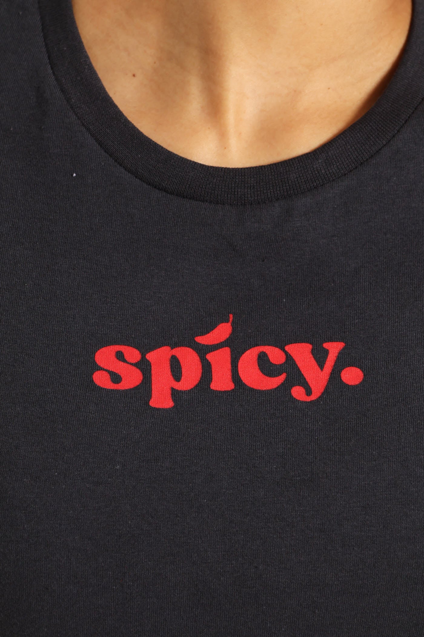 Spicy Baby Tee - Charcoal - Image 4