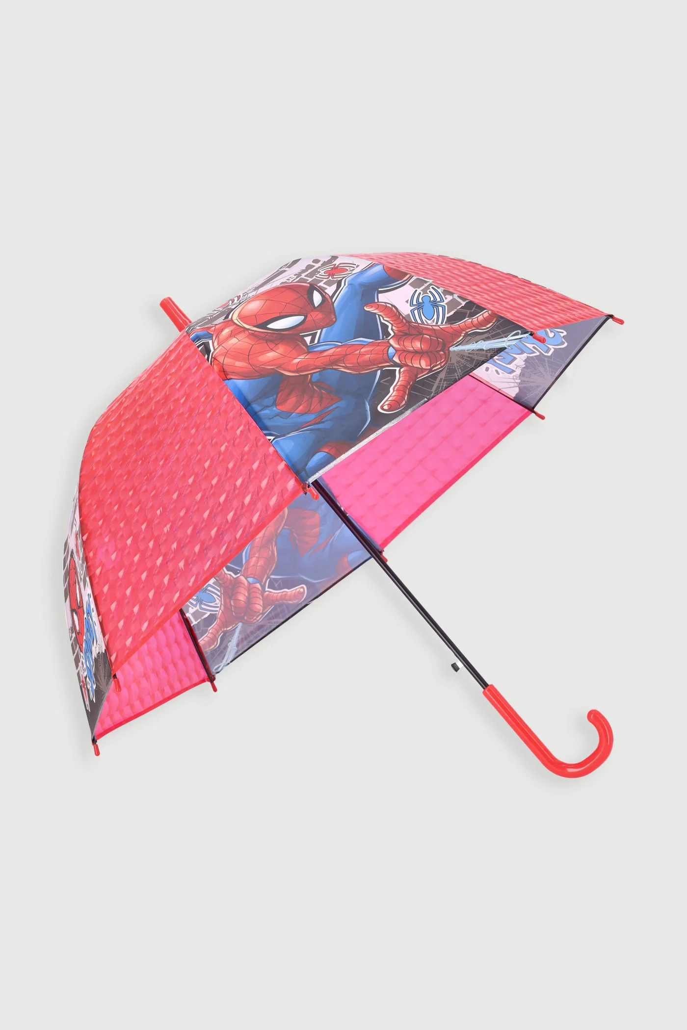 Pre-Boys Spiderman Umbrella - Red/Black - Image 2