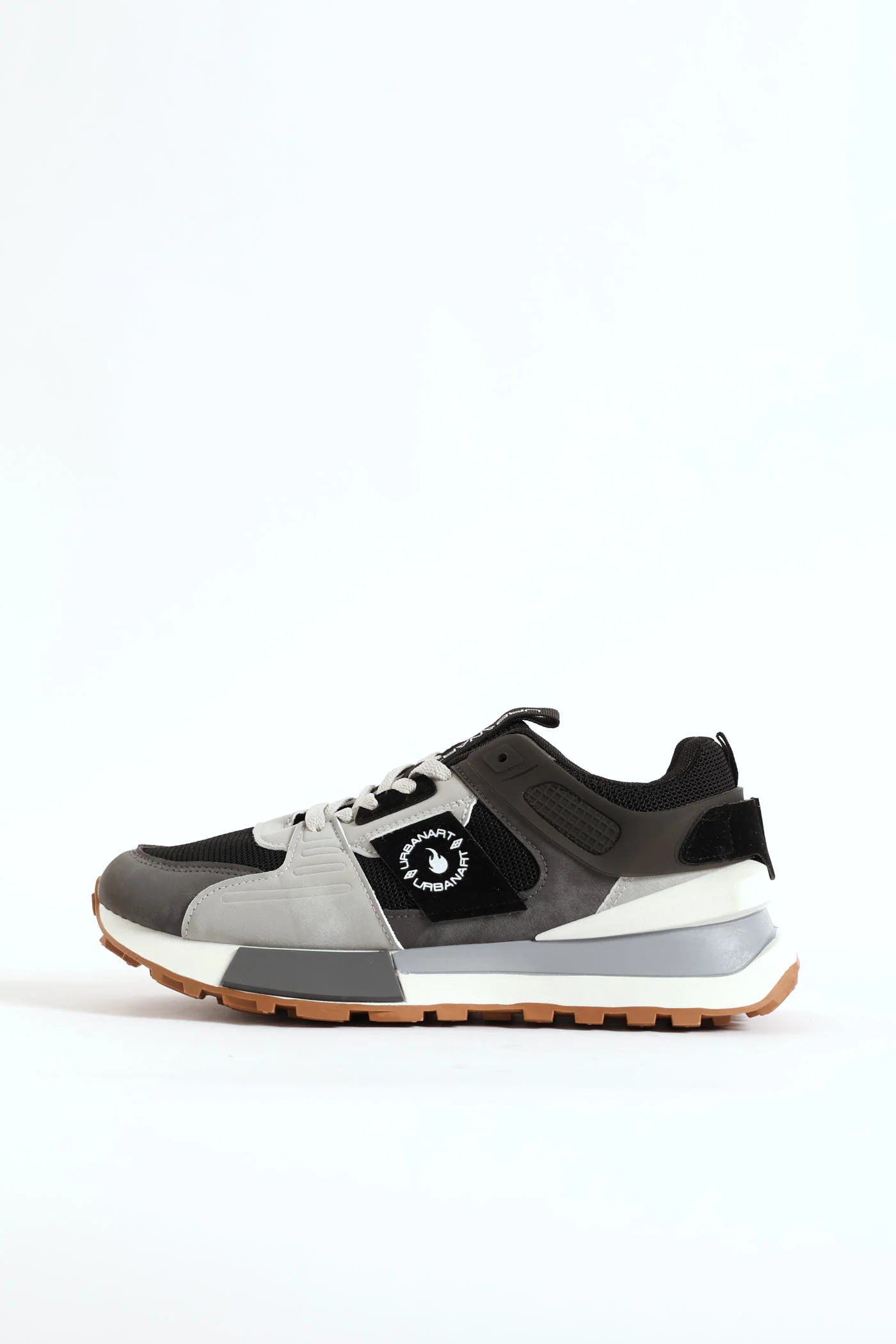 Spirex 1 Nubuck Mesh Panelled Trainer - Grey - Image 3