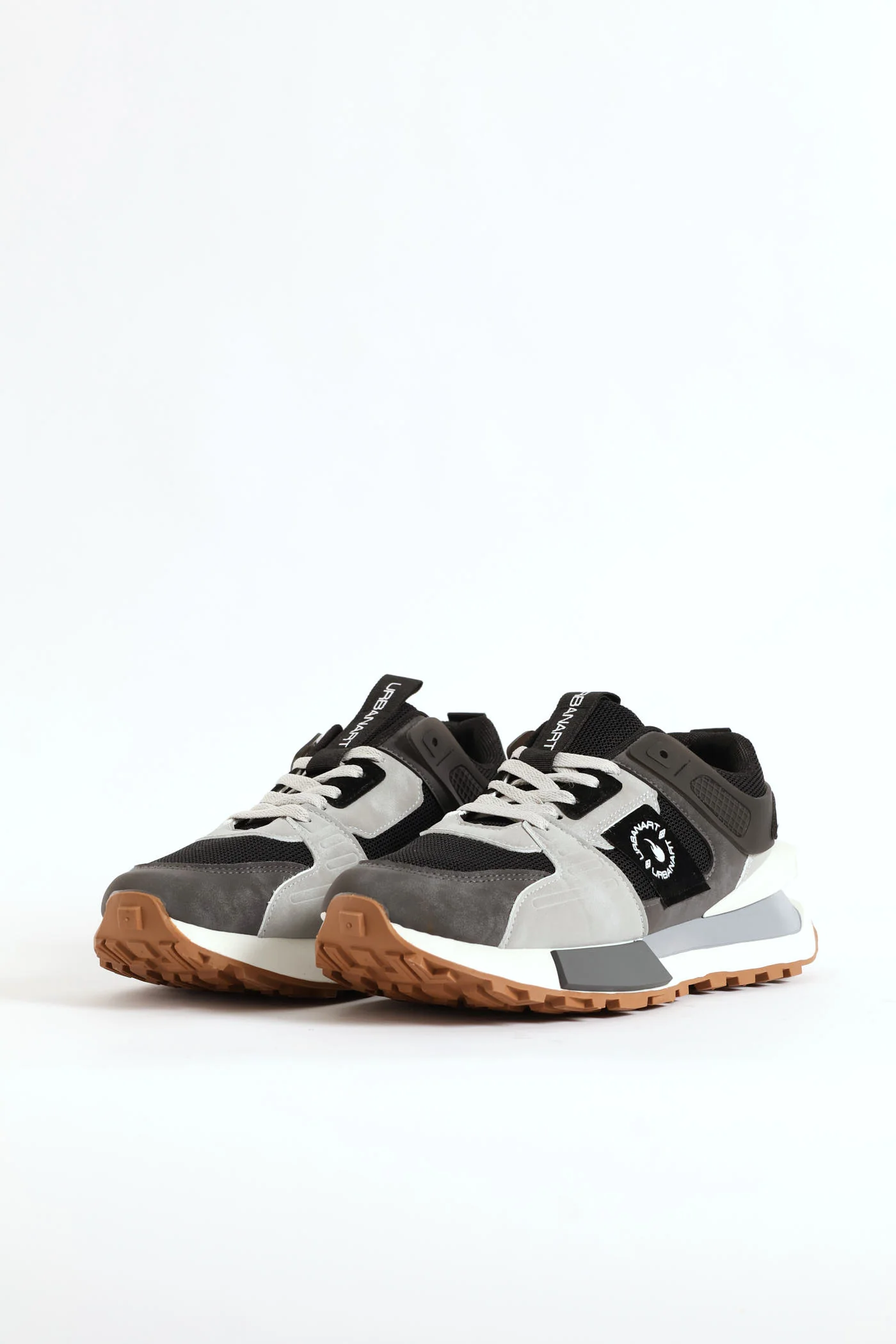 Spirex 1 Nubuck Mesh Panelled Trainer - Grey - Image 4