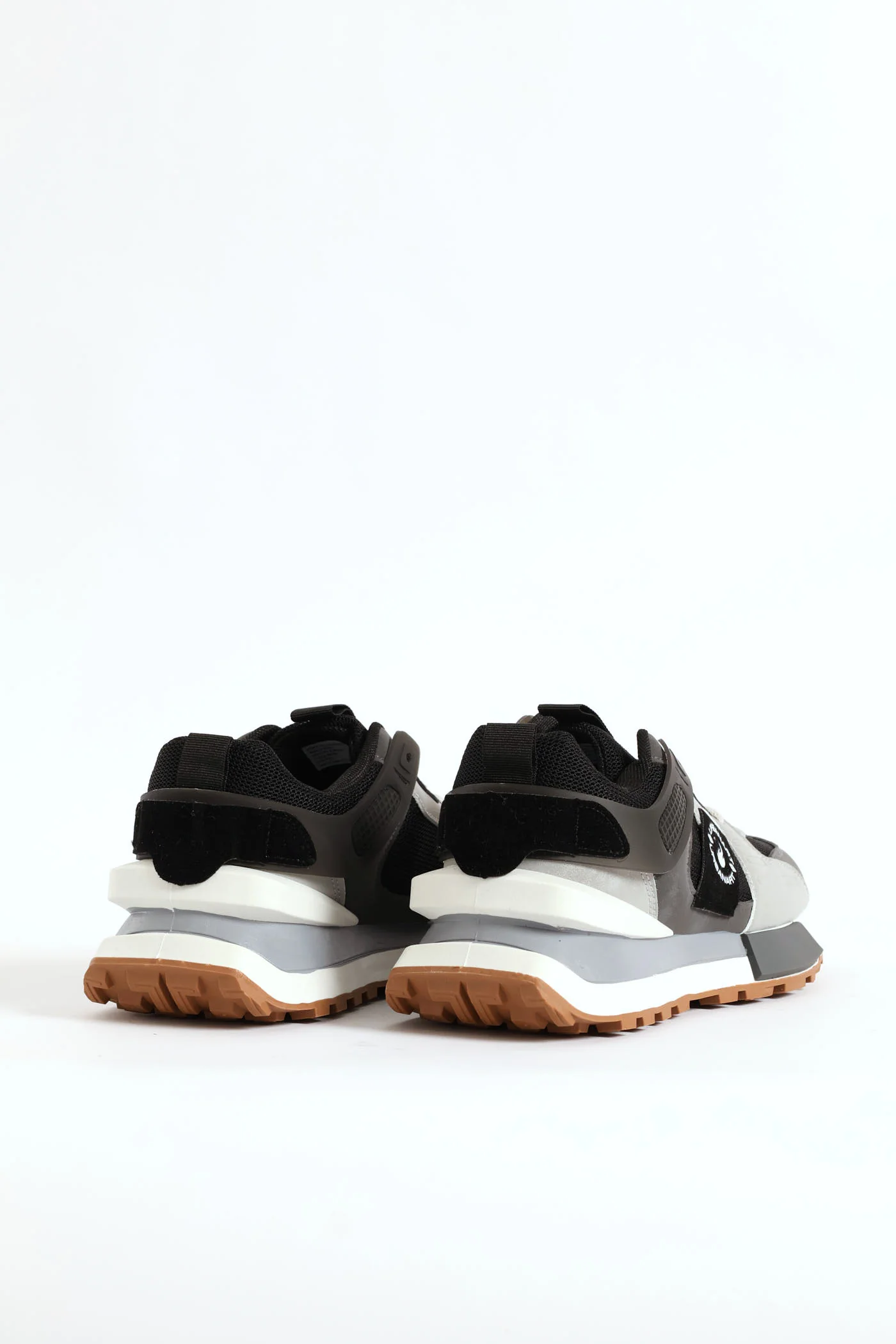Spirex 1 Nubuck Mesh Panelled Trainer - Grey - Image 5