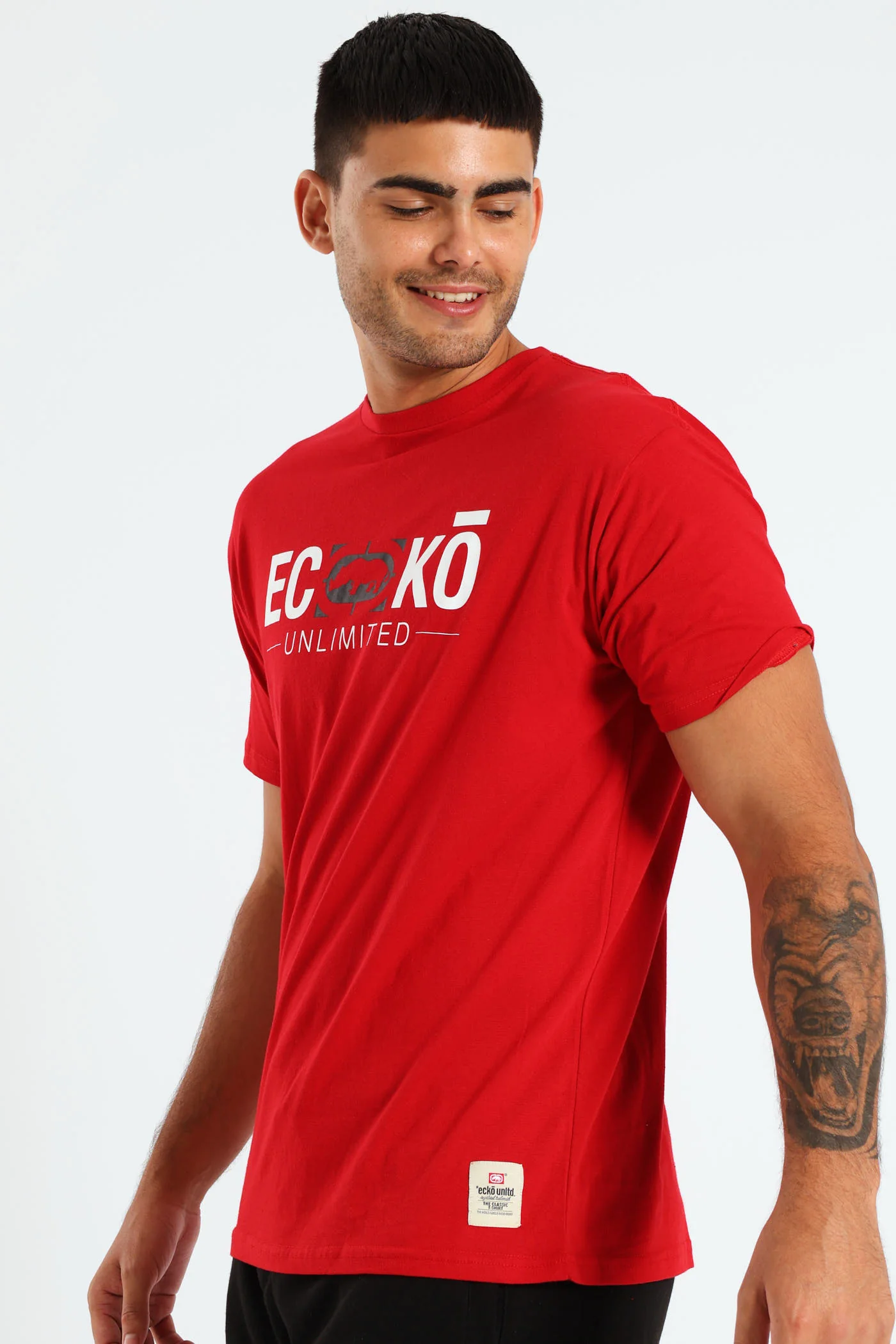 Split Logo Tee - Red - Image 3