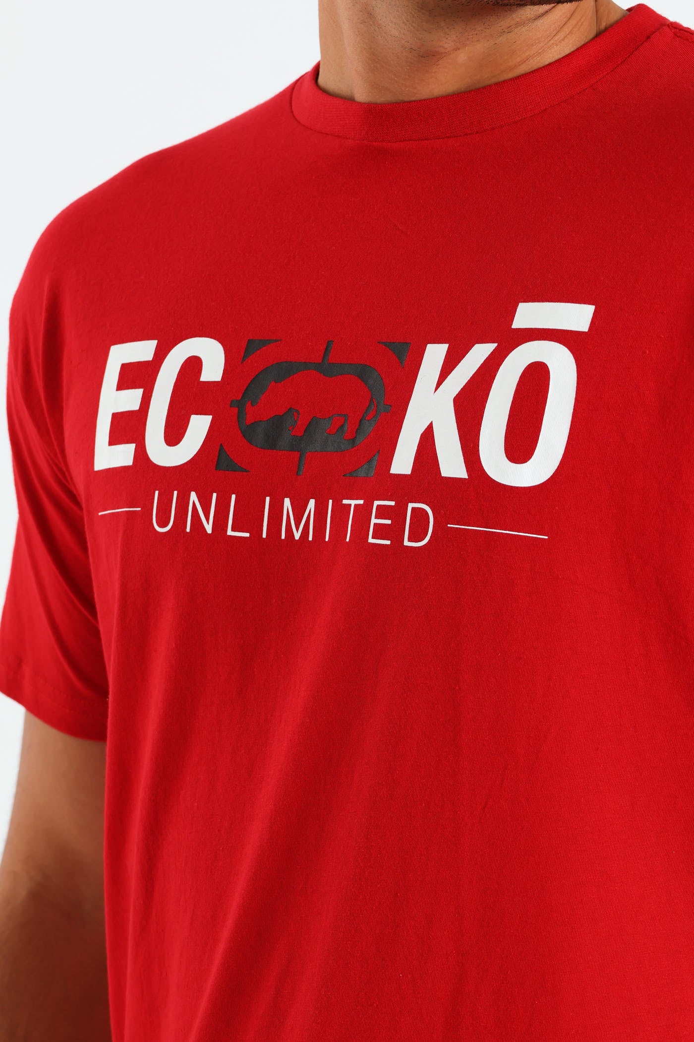 Split Logo Tee - Red - Image 4