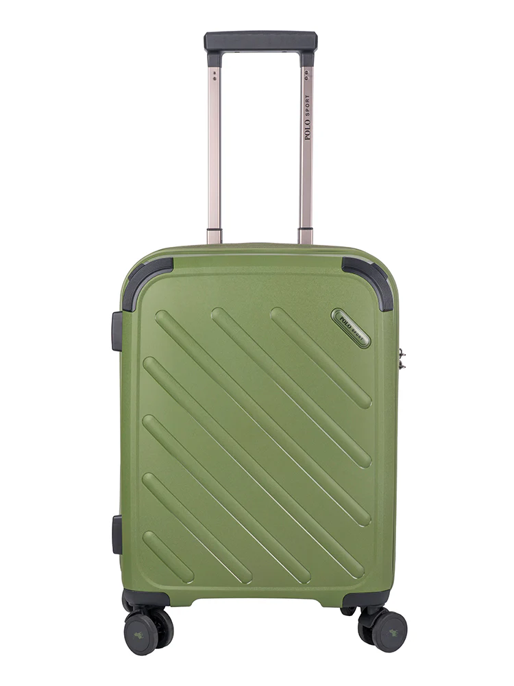 Sport Hard Shell Carry On Trolley Case - Green - Image 6